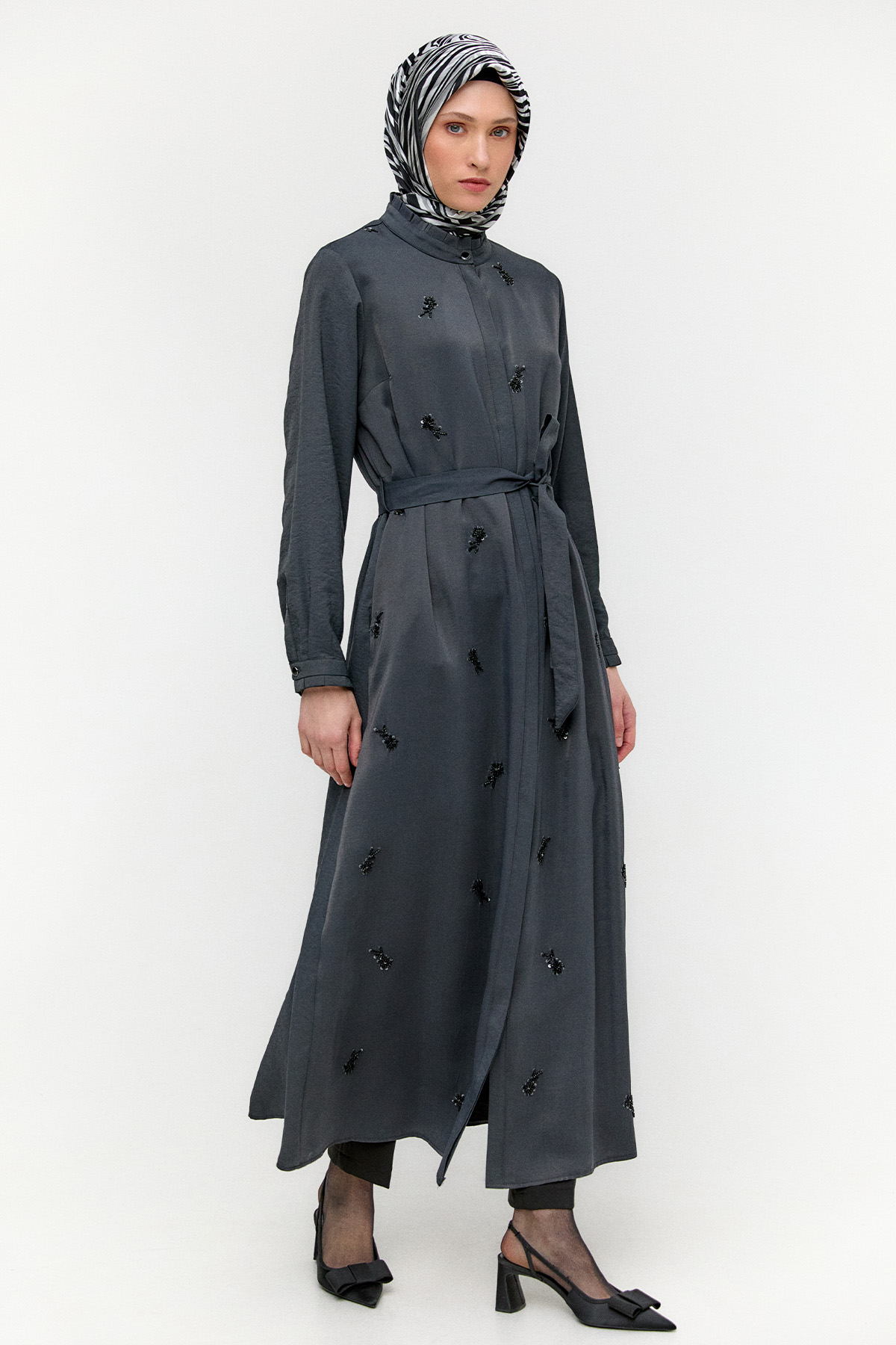 İşleme Detaylı Cupra Ferace, Tesettür Giyim