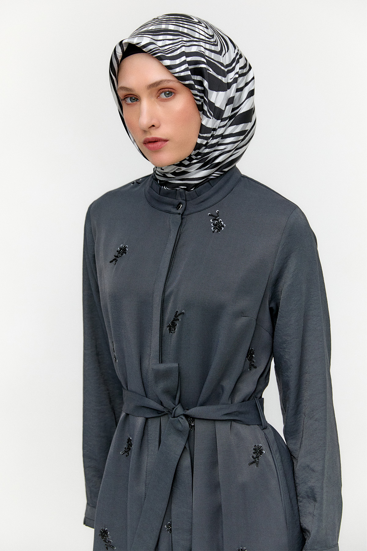 İşleme Detaylı Cupra Ferace, Tesettür Giyim