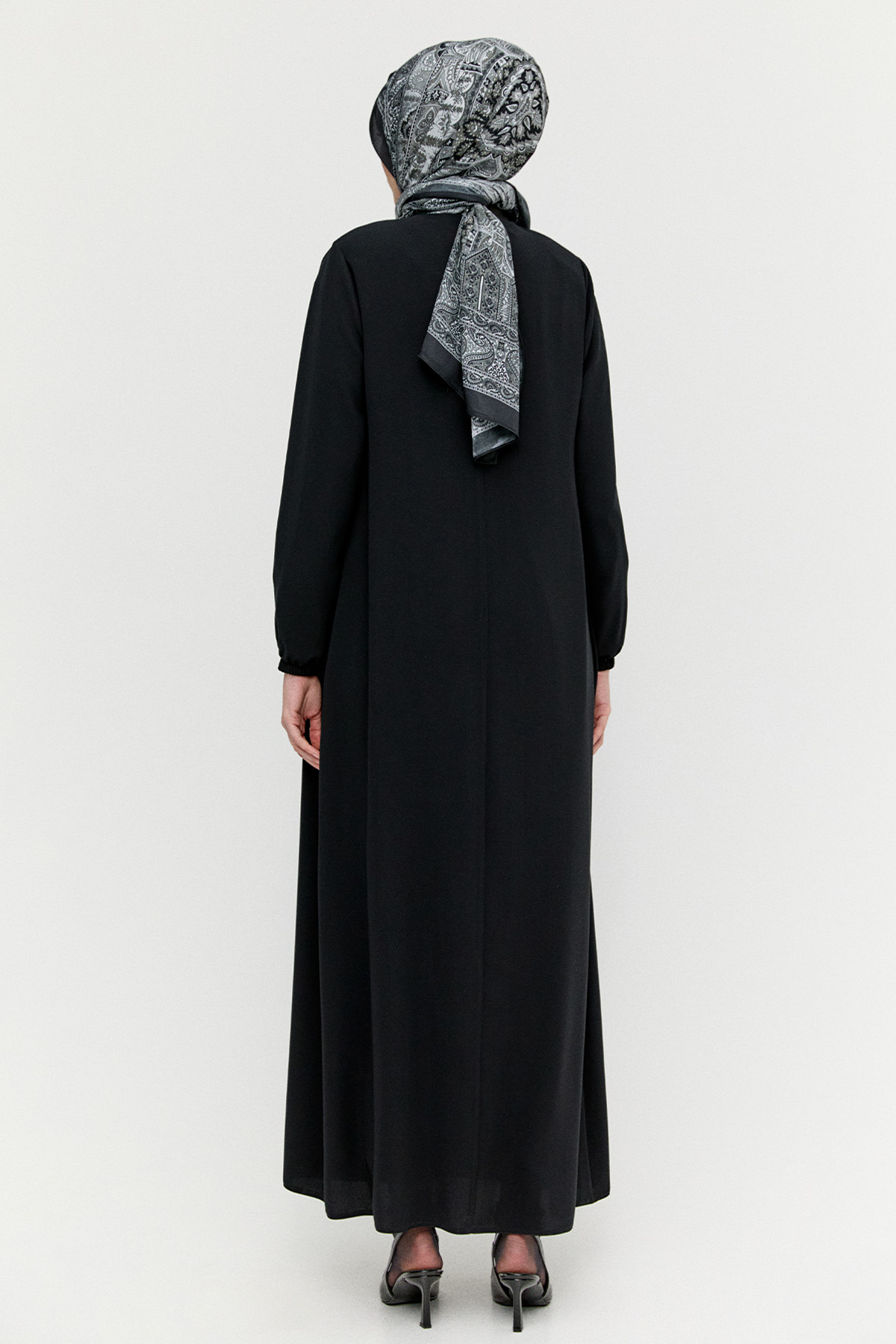 Taş Detaylı Ferace, Tesettür Giyim