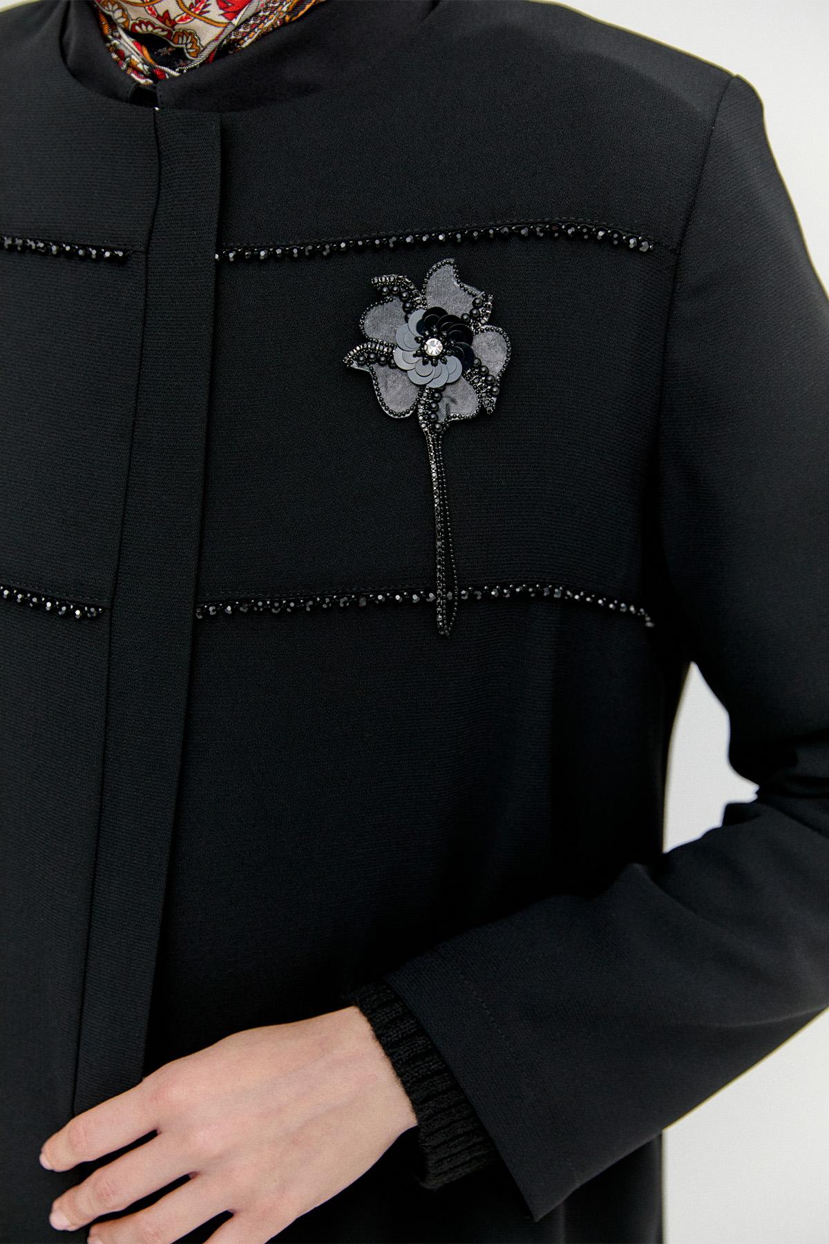 Fermuarlı Krep Ferace, Tesettür Giyim