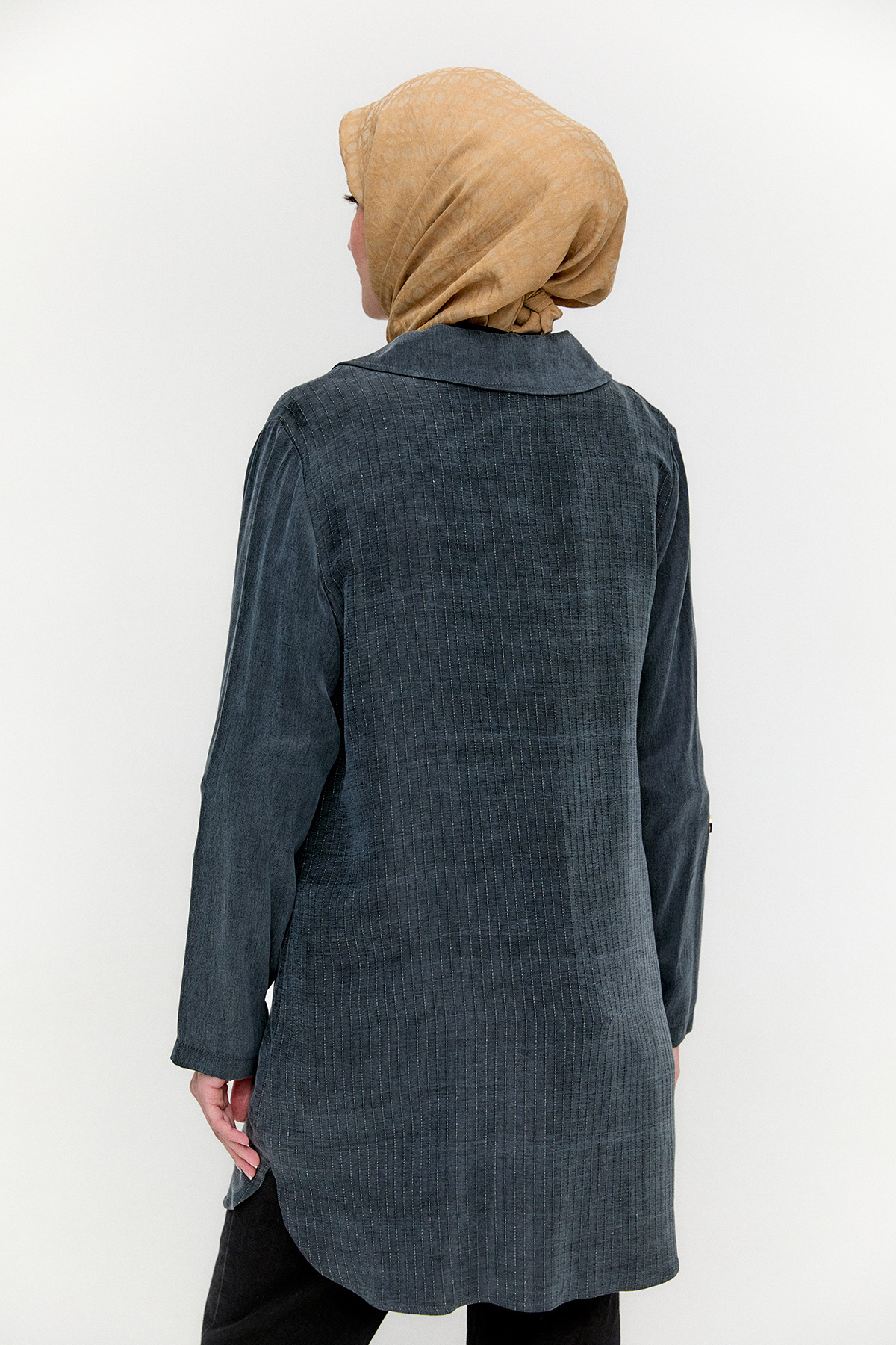 Metalik Lyocell Şık Kap, Tesettür Giyim