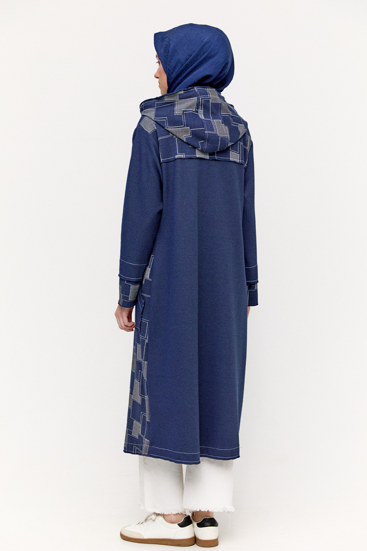 Kapüşonlu Kargo Cepli Kap, Tesettür Giyim