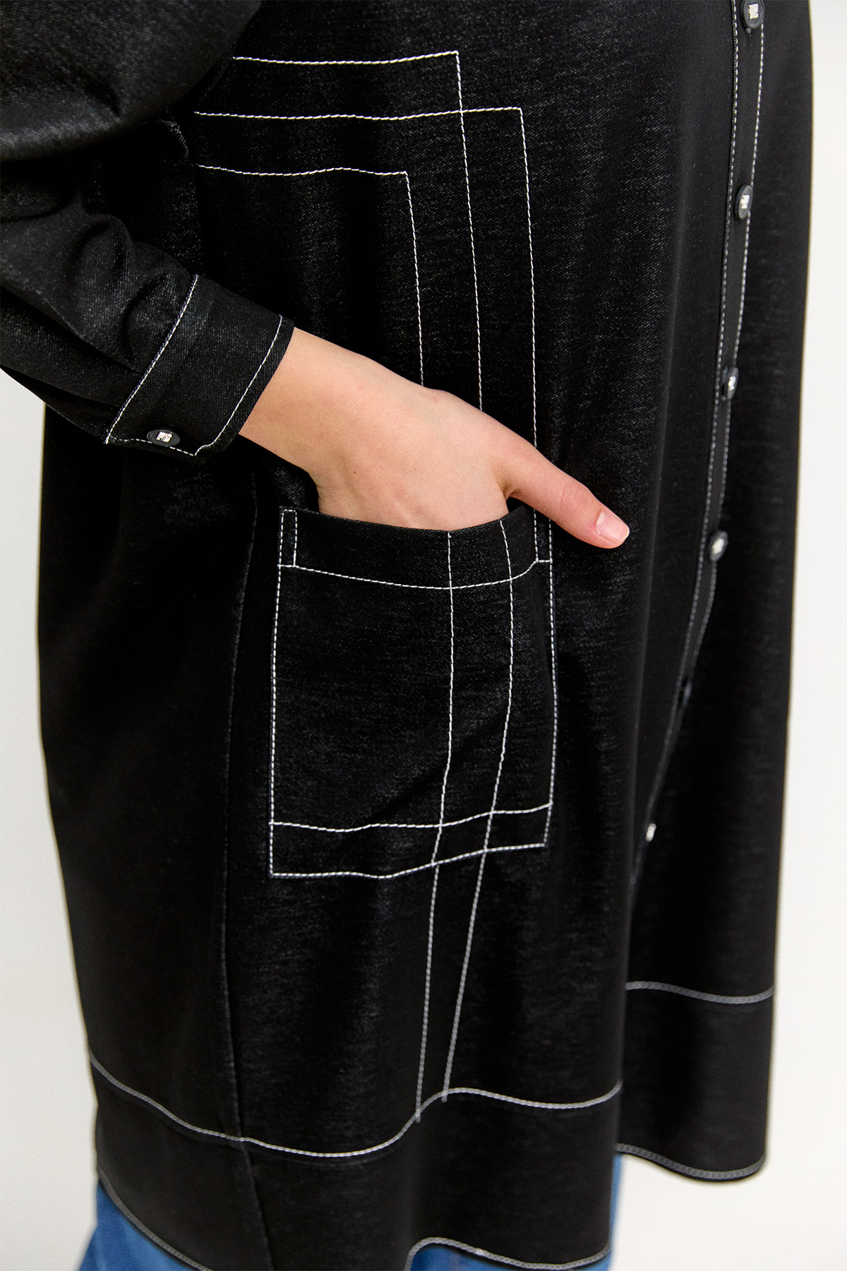 Kargo Cepli Spor Dikişli Kap, Tesettür Giyim