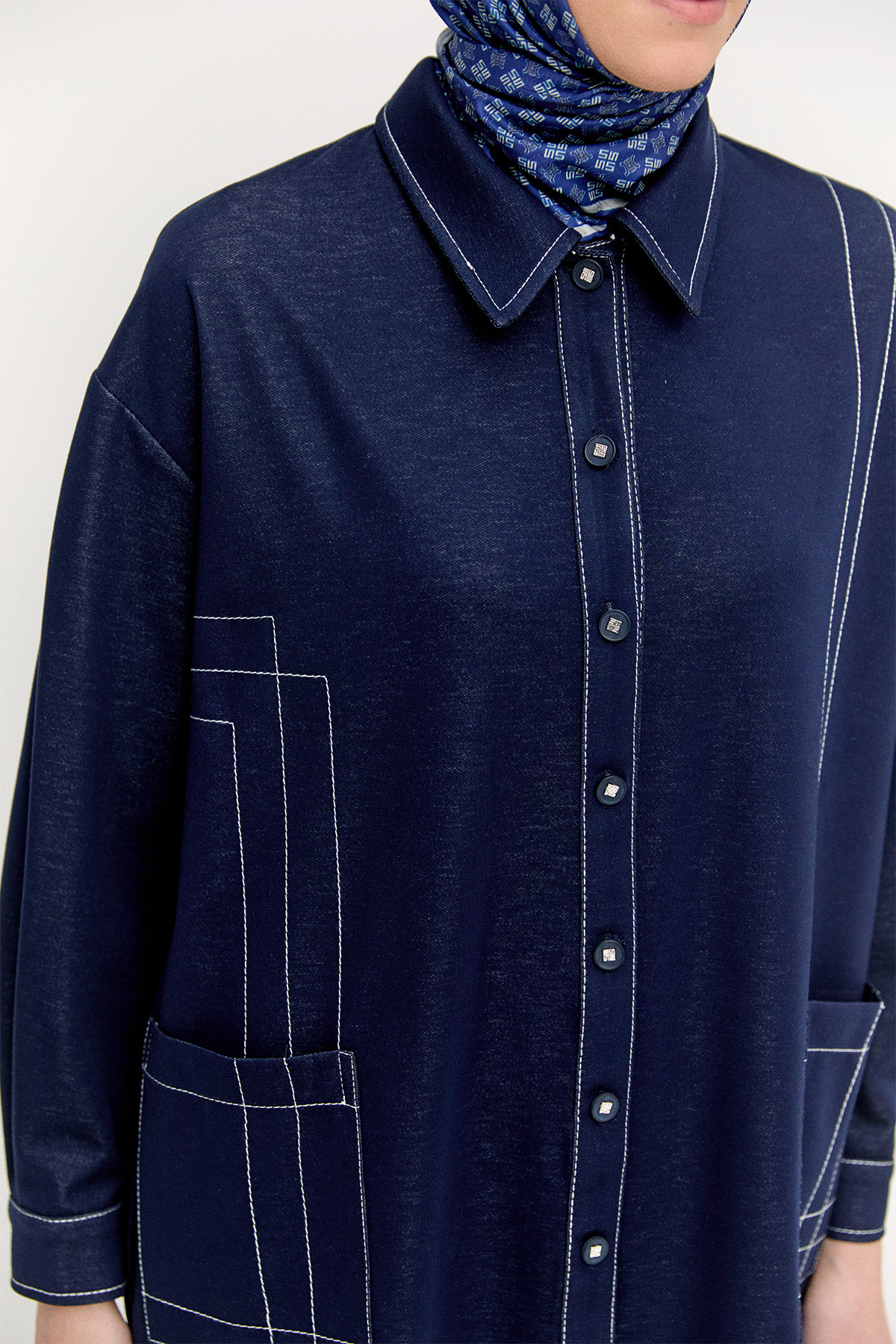 Kargo Cepli Spor Dikişli Kap, Tesettür Giyim