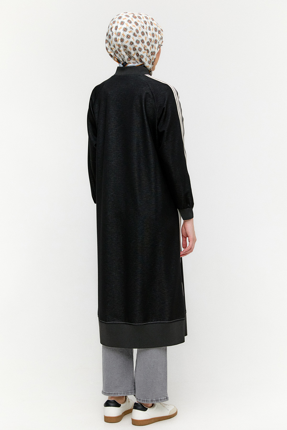 Ribanalı Şerit Detaylı Kap, Tesettür Giyim