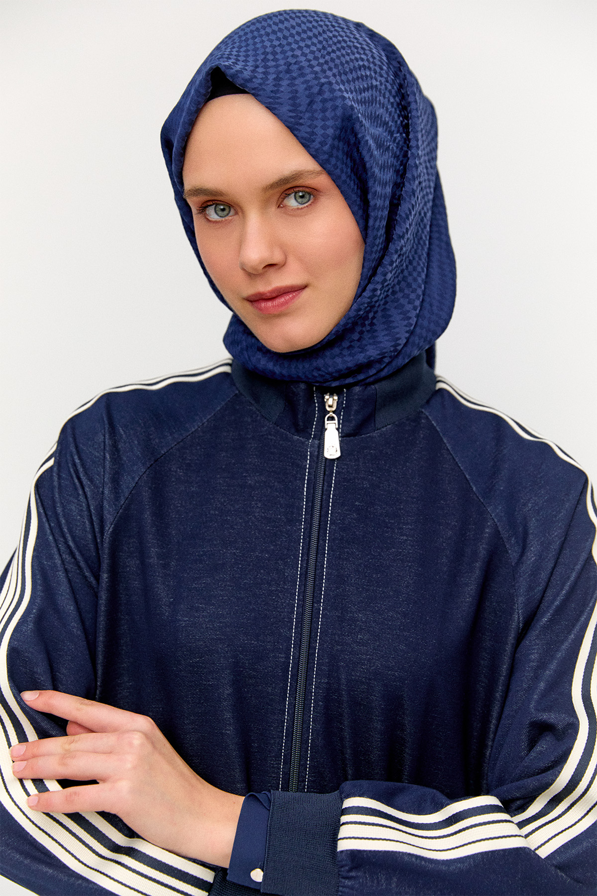 Ribanalı Şerit Detaylı Kap, Tesettür Giyim