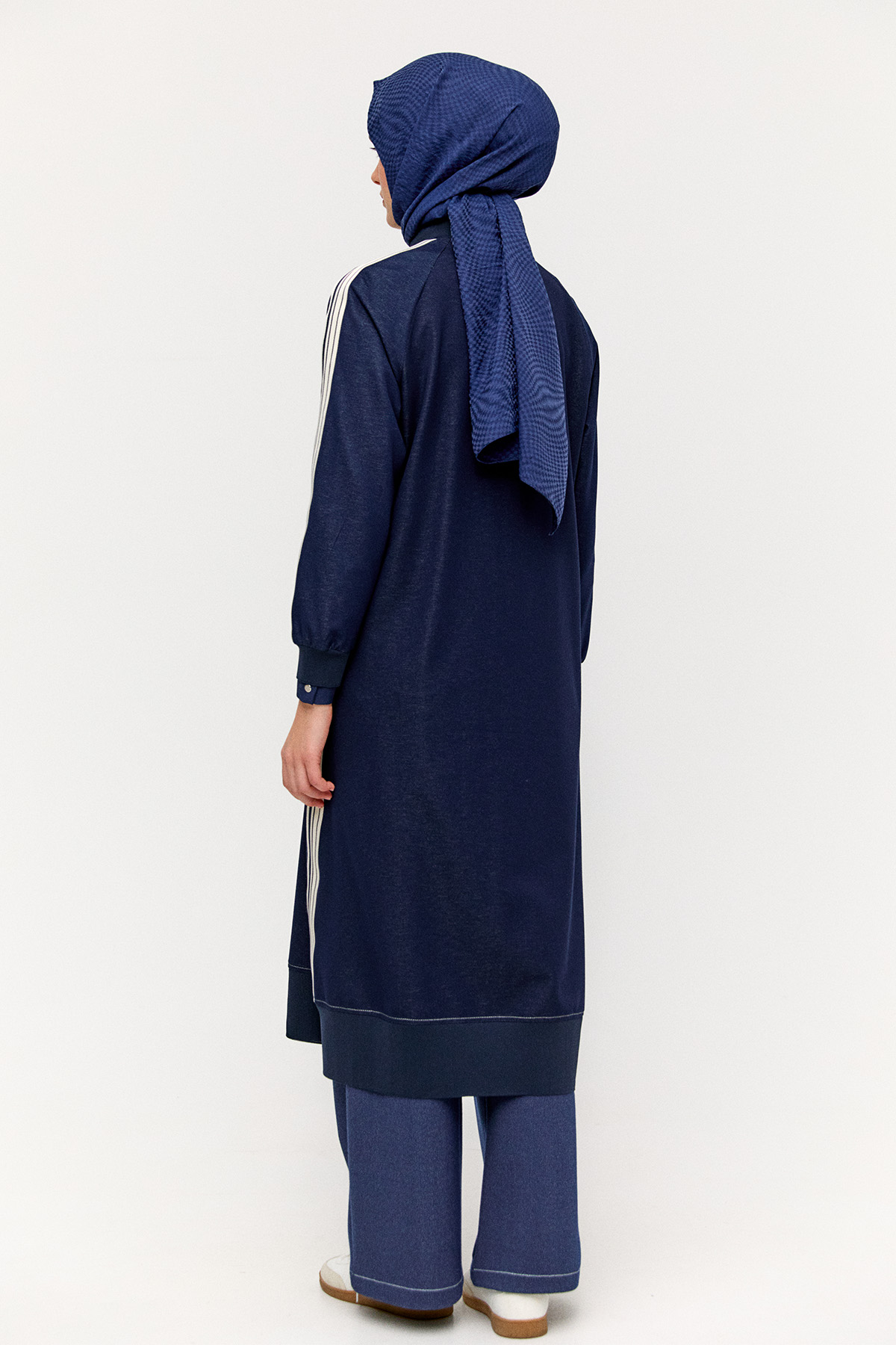 Ribanalı Şerit Detaylı Kap, Tesettür Giyim