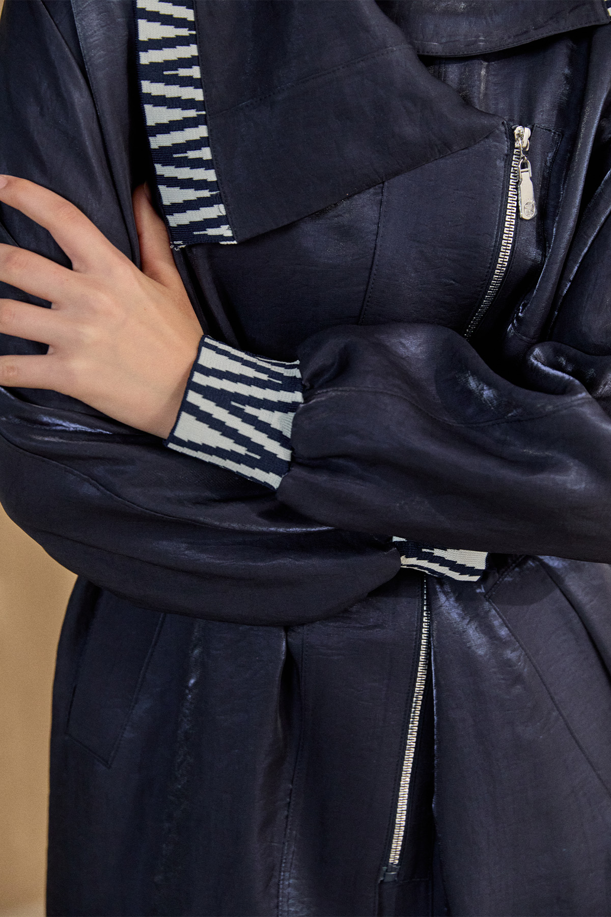 Zebra Desenli Jakar Kap, Tesettür Giyim