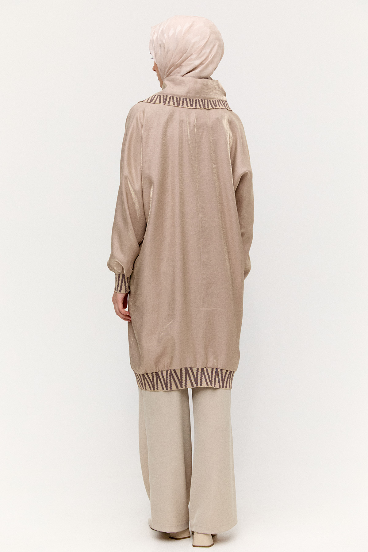 Zebra Desenli Jakar Kap, Tesettür Giyim