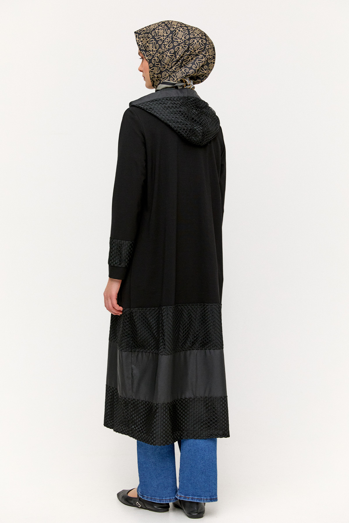 Katmanlı Kapüşonlu Kap, Tesettür Giyim