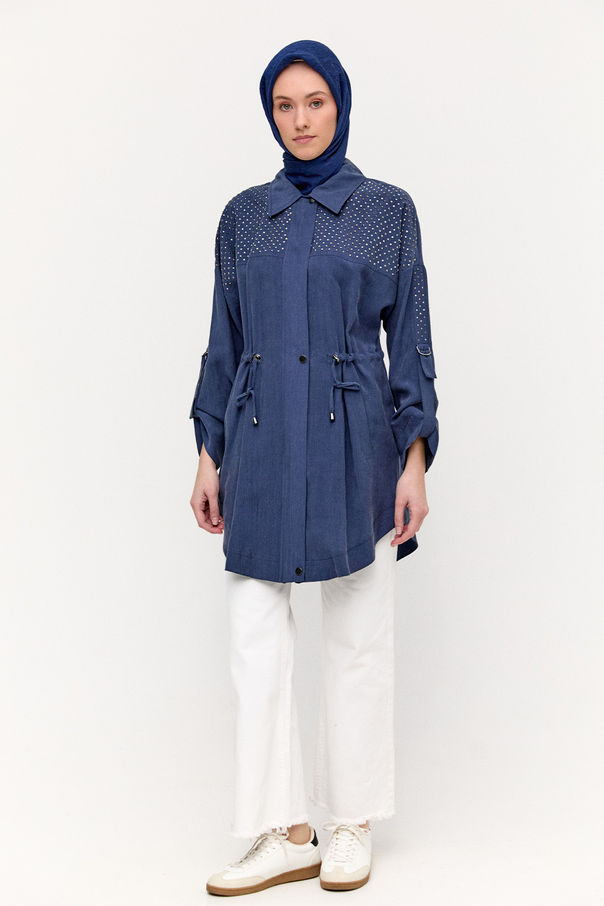 Hotfix Baskılı Kap, Tesettür Giyim