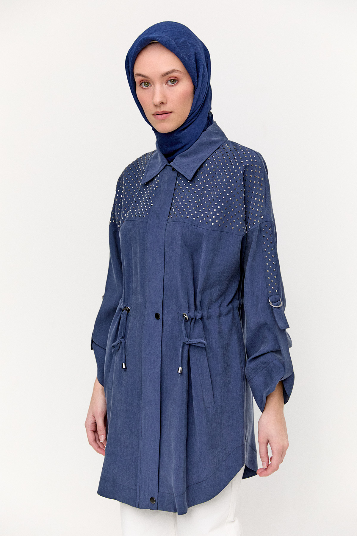 Hotfix Baskılı Kap, Tesettür Giyim