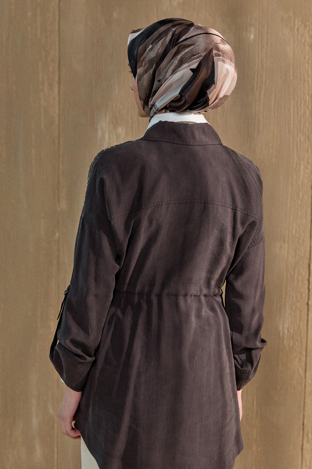 Hotfix Baskılı Kap, Tesettür Giyim