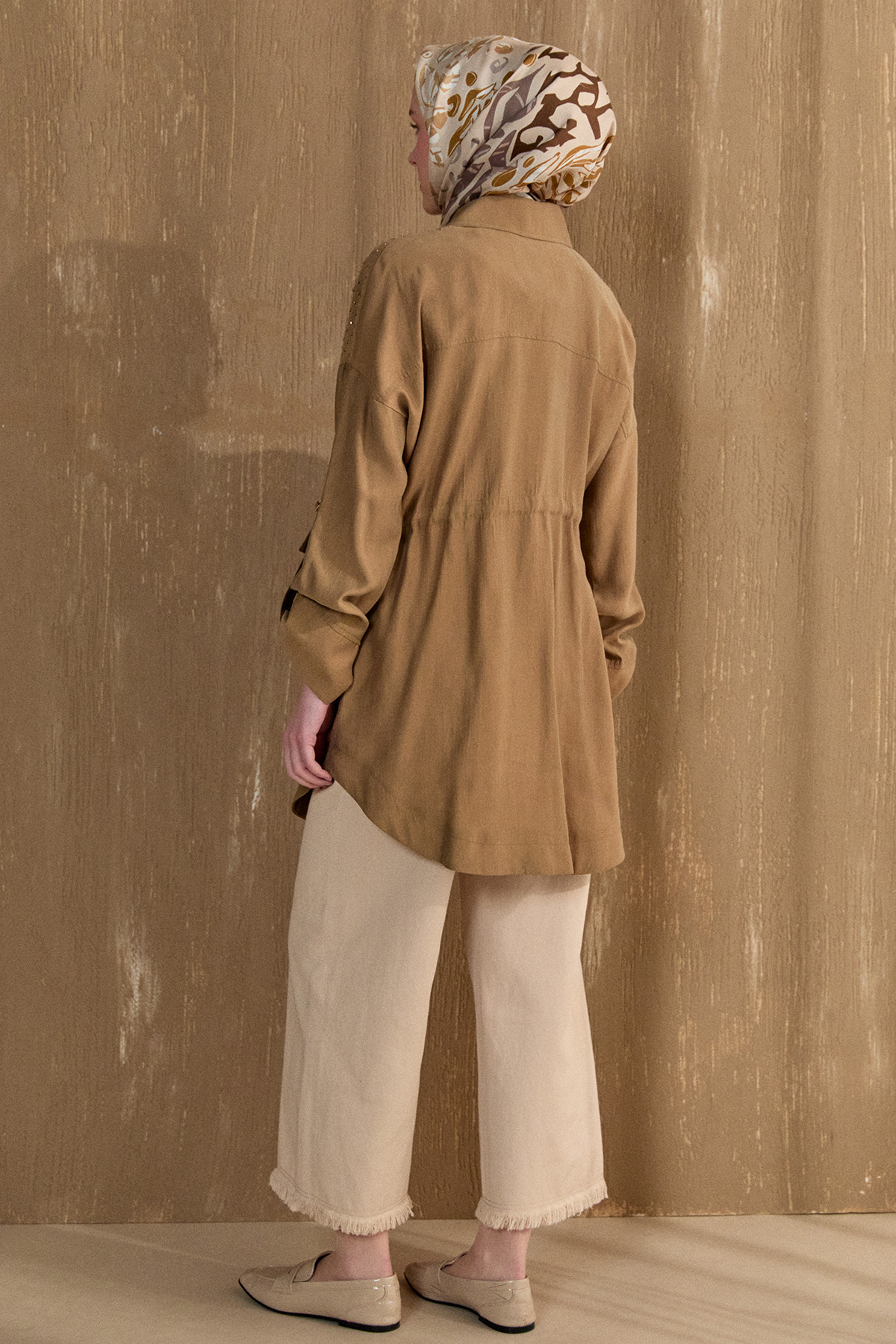 Hotfix Baskılı Kap, Tesettür Giyim