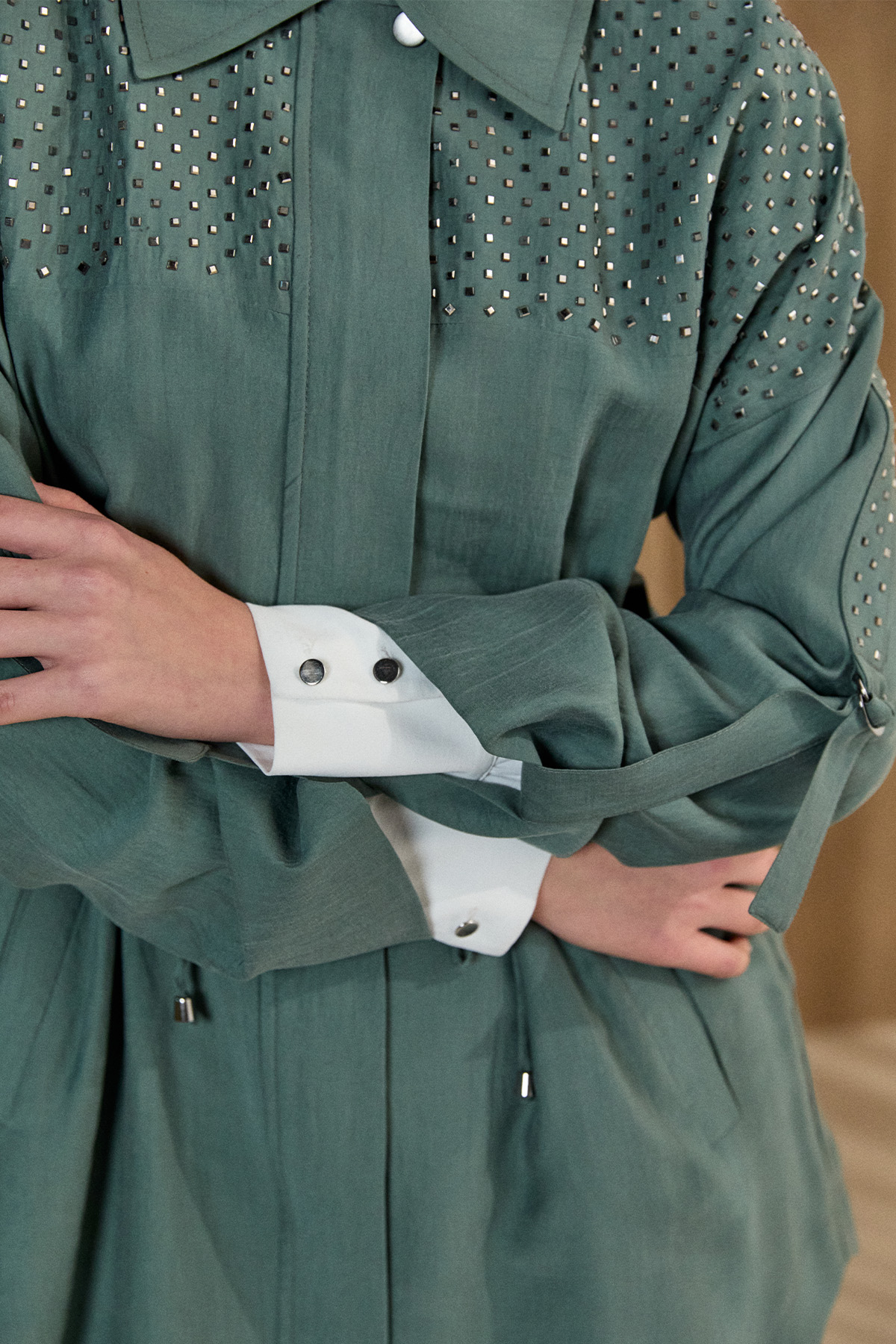 Hotfix Baskılı Kap, Tesettür Giyim