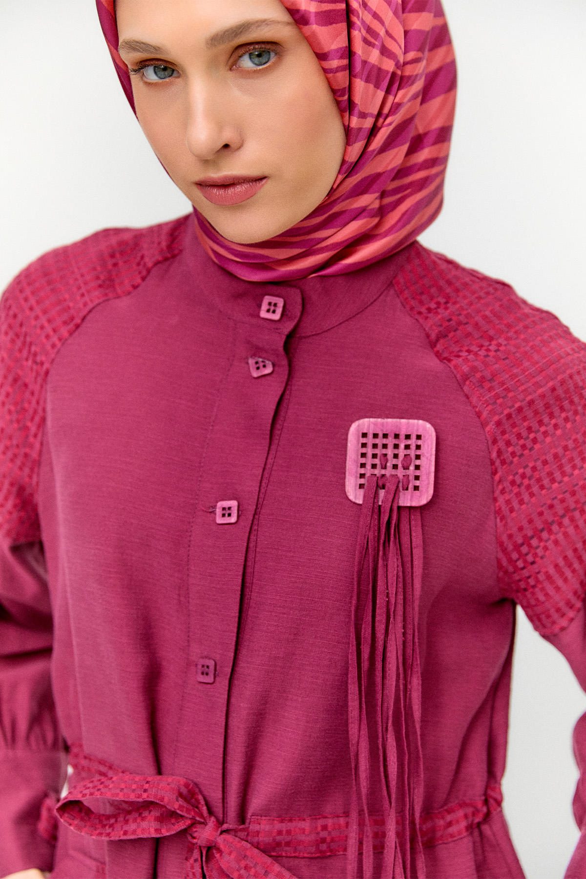 Fileli Reglan Kol Uzun Tunik, Tesettür Giyim