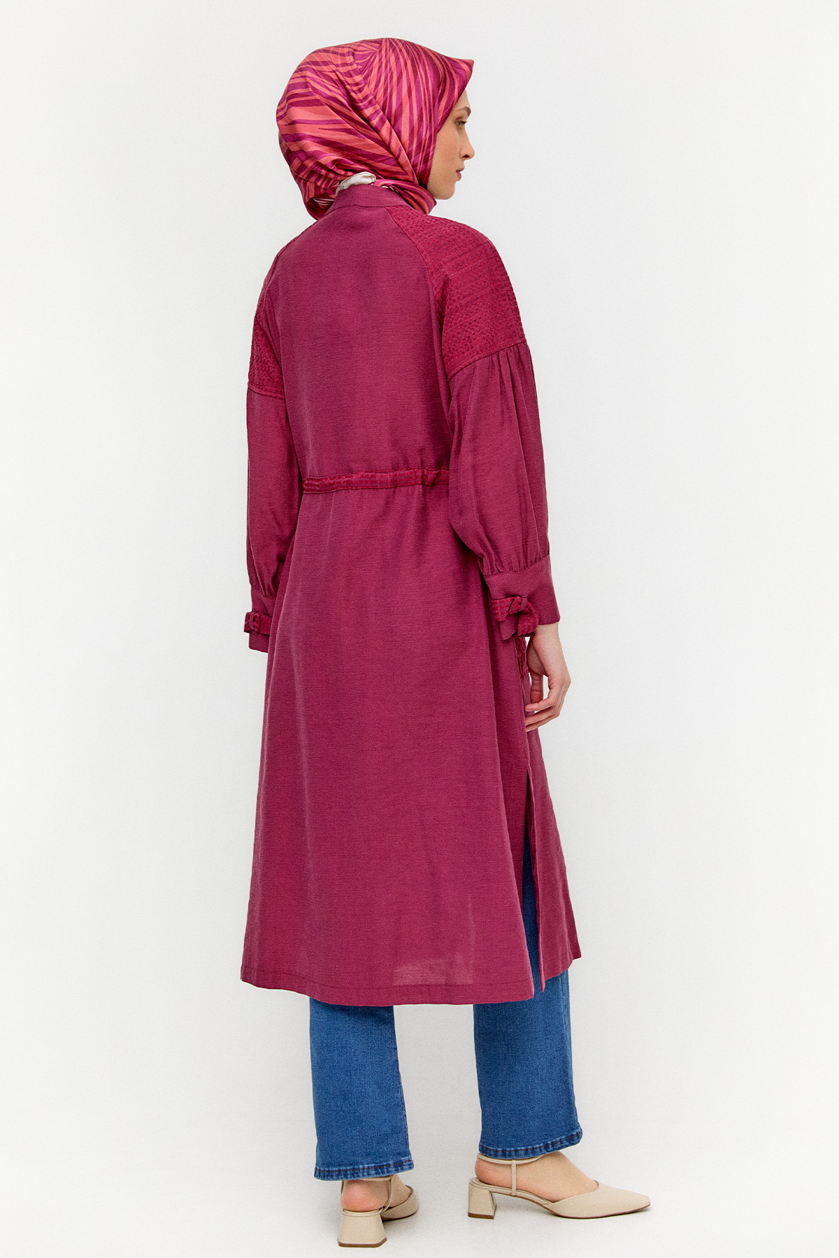 Fileli Reglan Kol Uzun Tunik, Tesettür Giyim