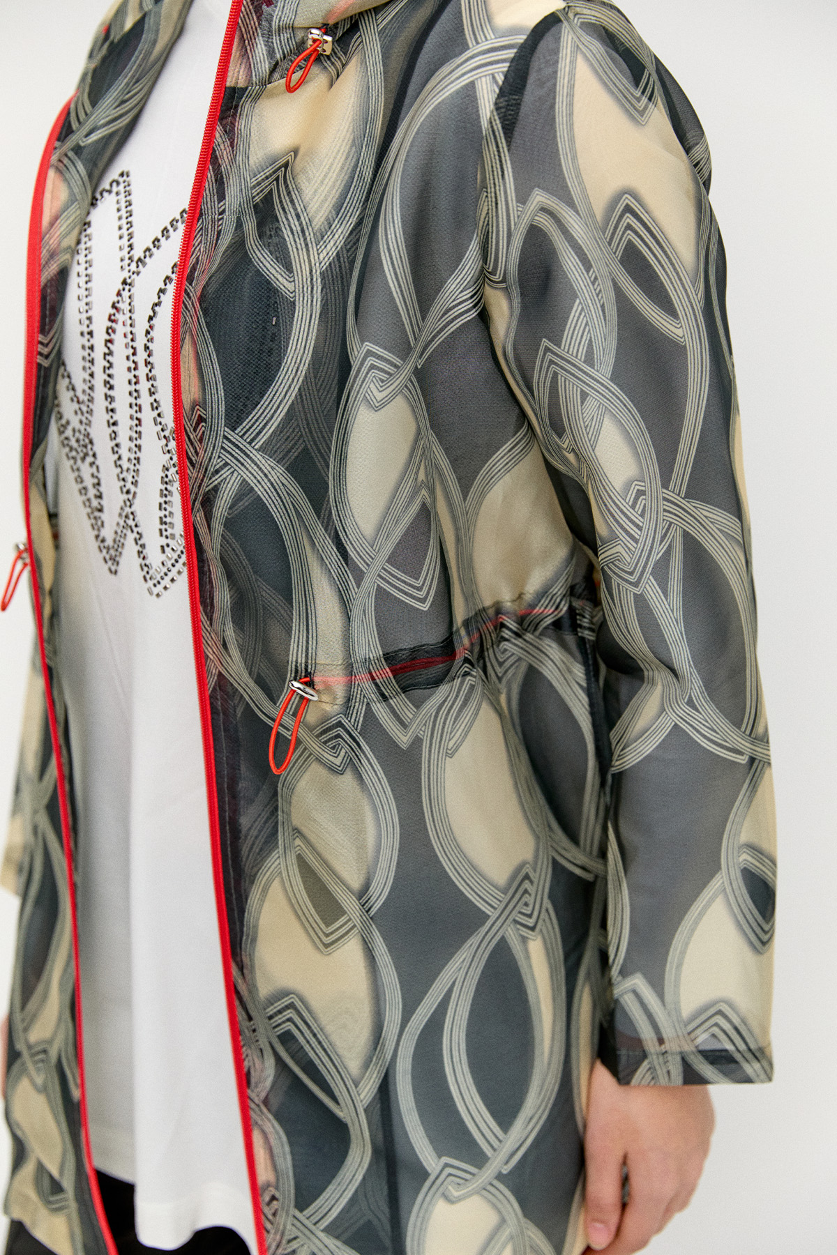 Desenli Organze Twinset, Tesettür Giyim