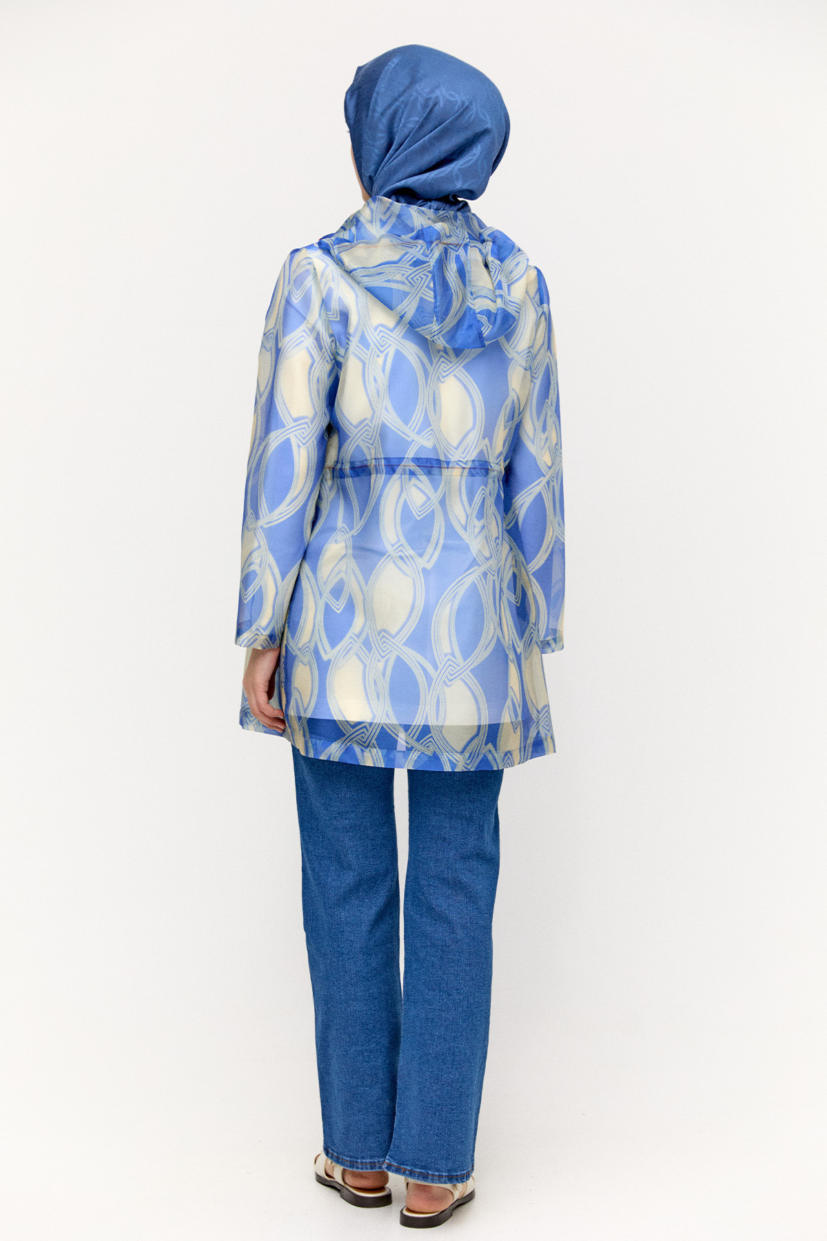 Desenli Organze Twinset, Tesettür Giyim