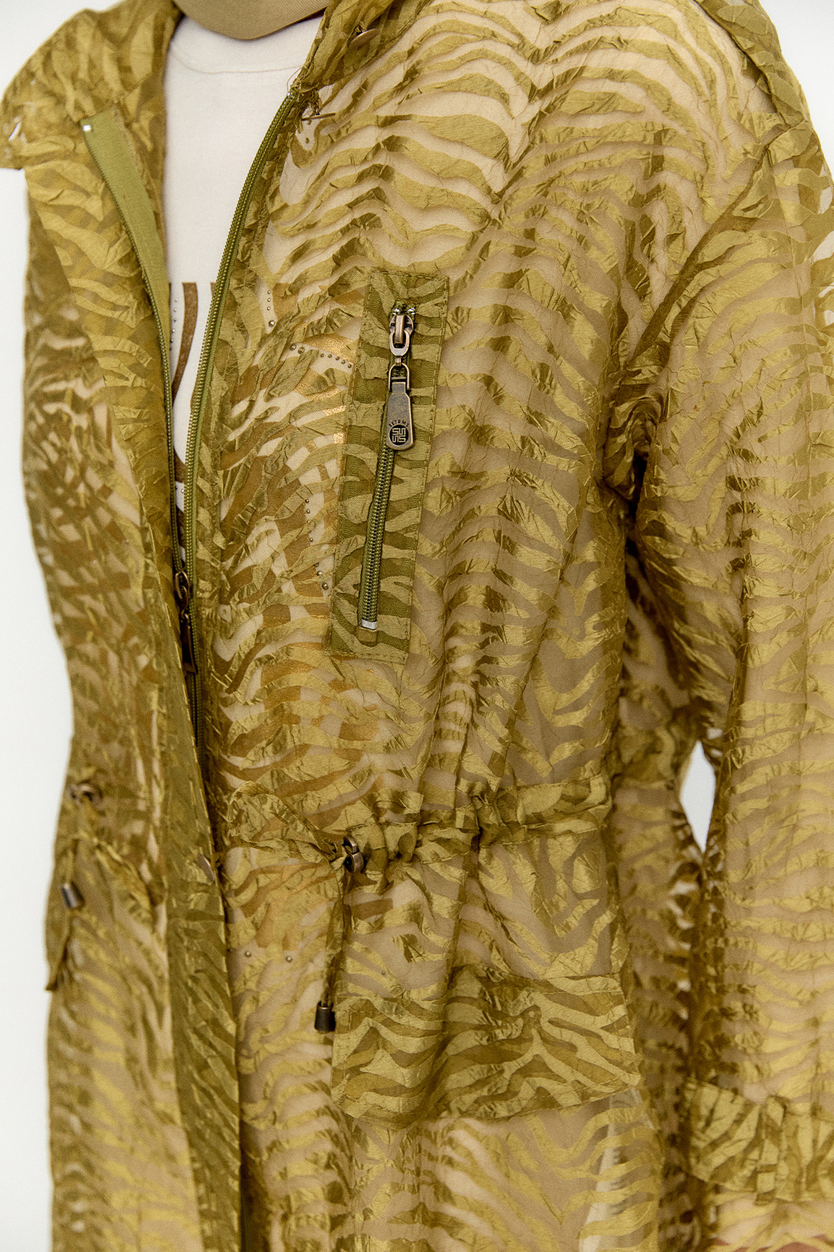 Zebra Desenli Organze Twinset, Tesettür Giyim