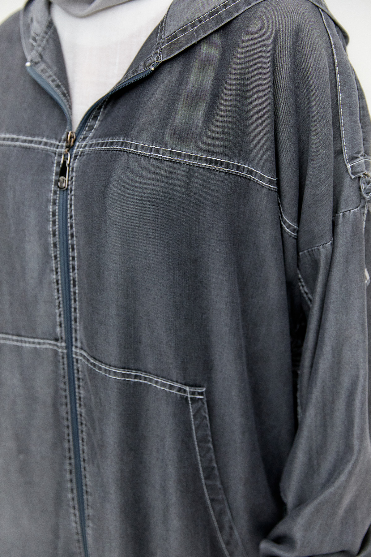 Sırtta Taş Detaylı Pamuk Kap, Tesettür Giyim