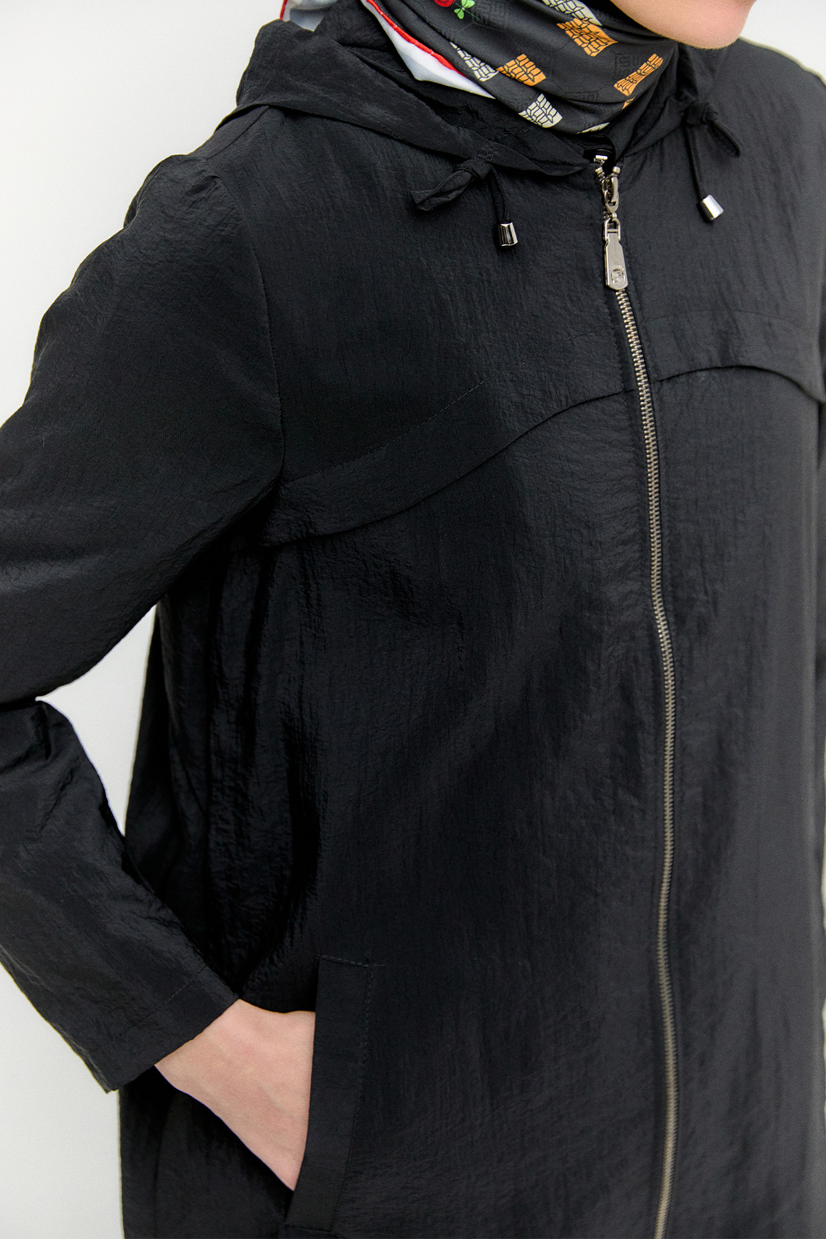 Kapüşonlu Paraşüt Kap, Tesettür Giyim