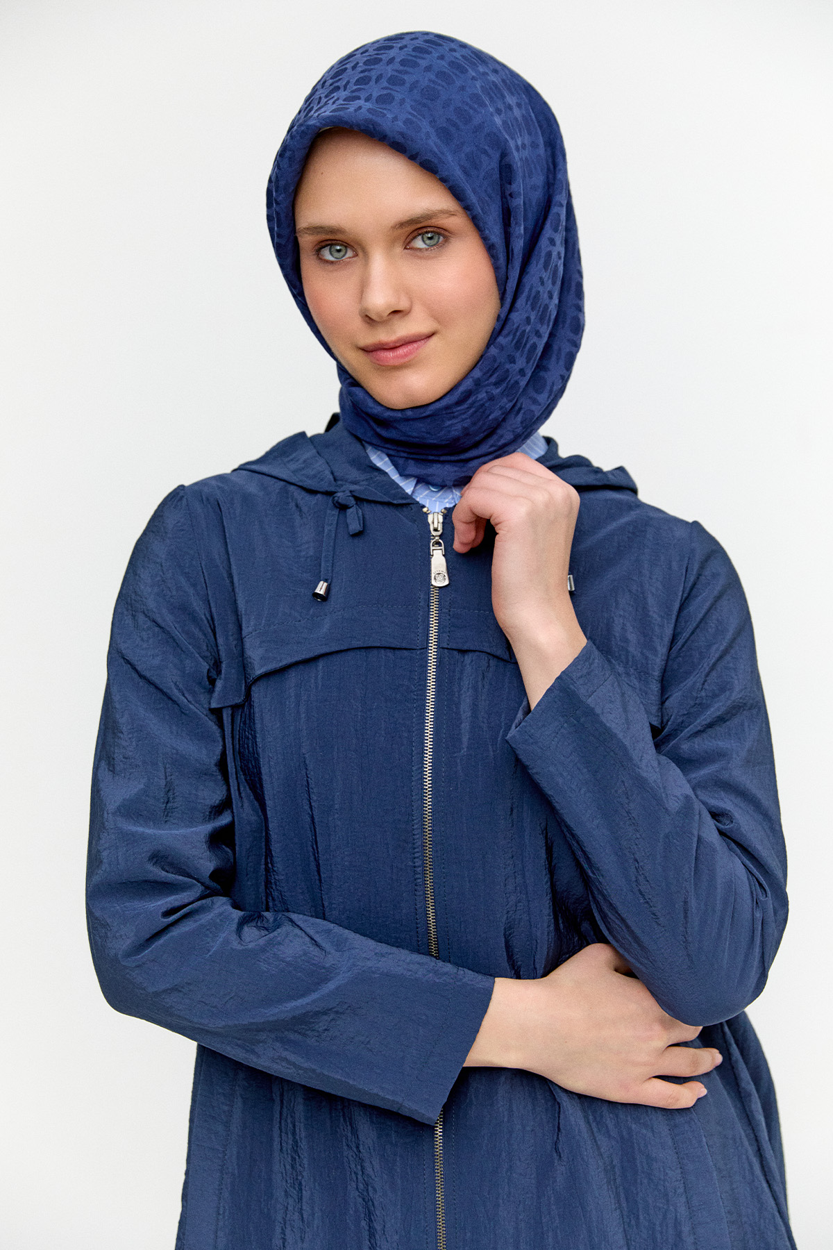 Kapüşonlu Paraşüt Kap, Tesettür Giyim