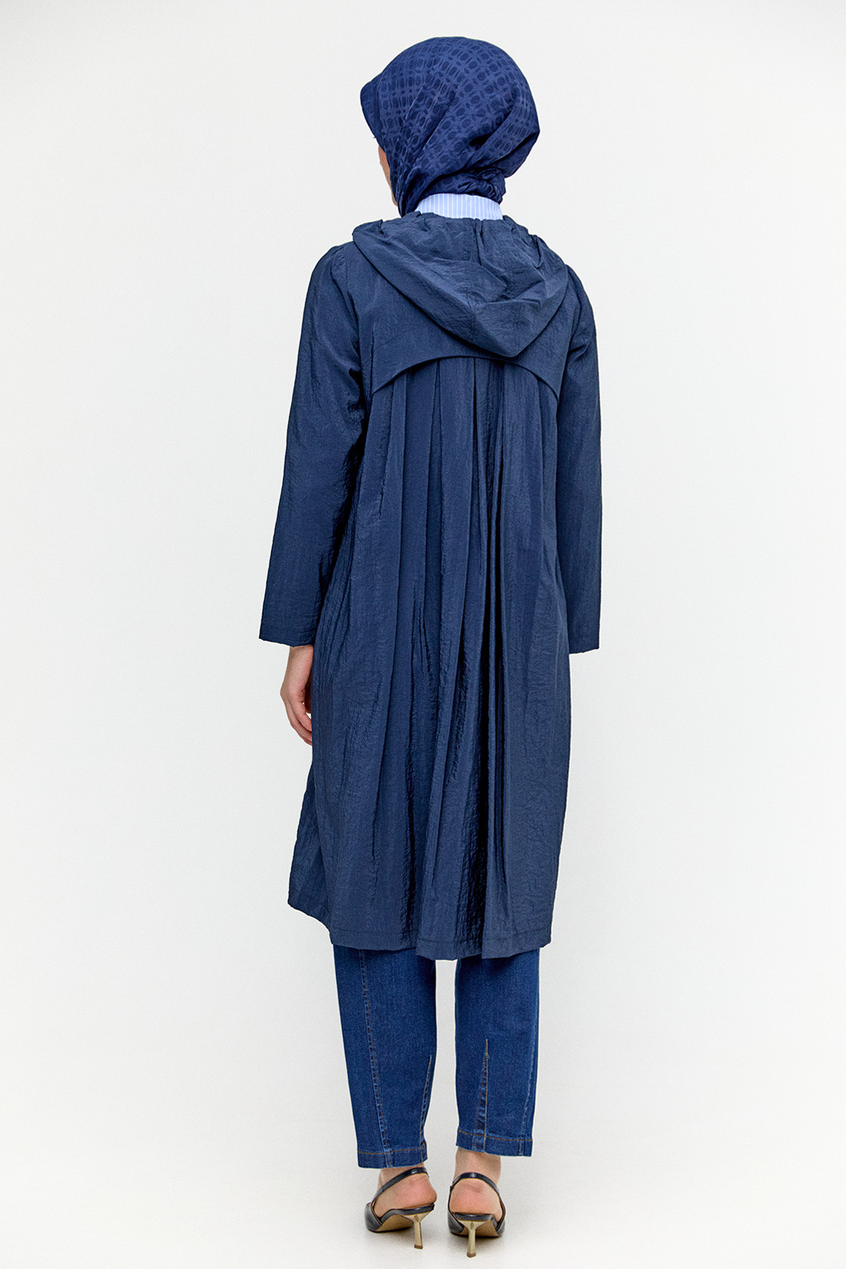 Kapüşonlu Paraşüt Kap, Tesettür Giyim