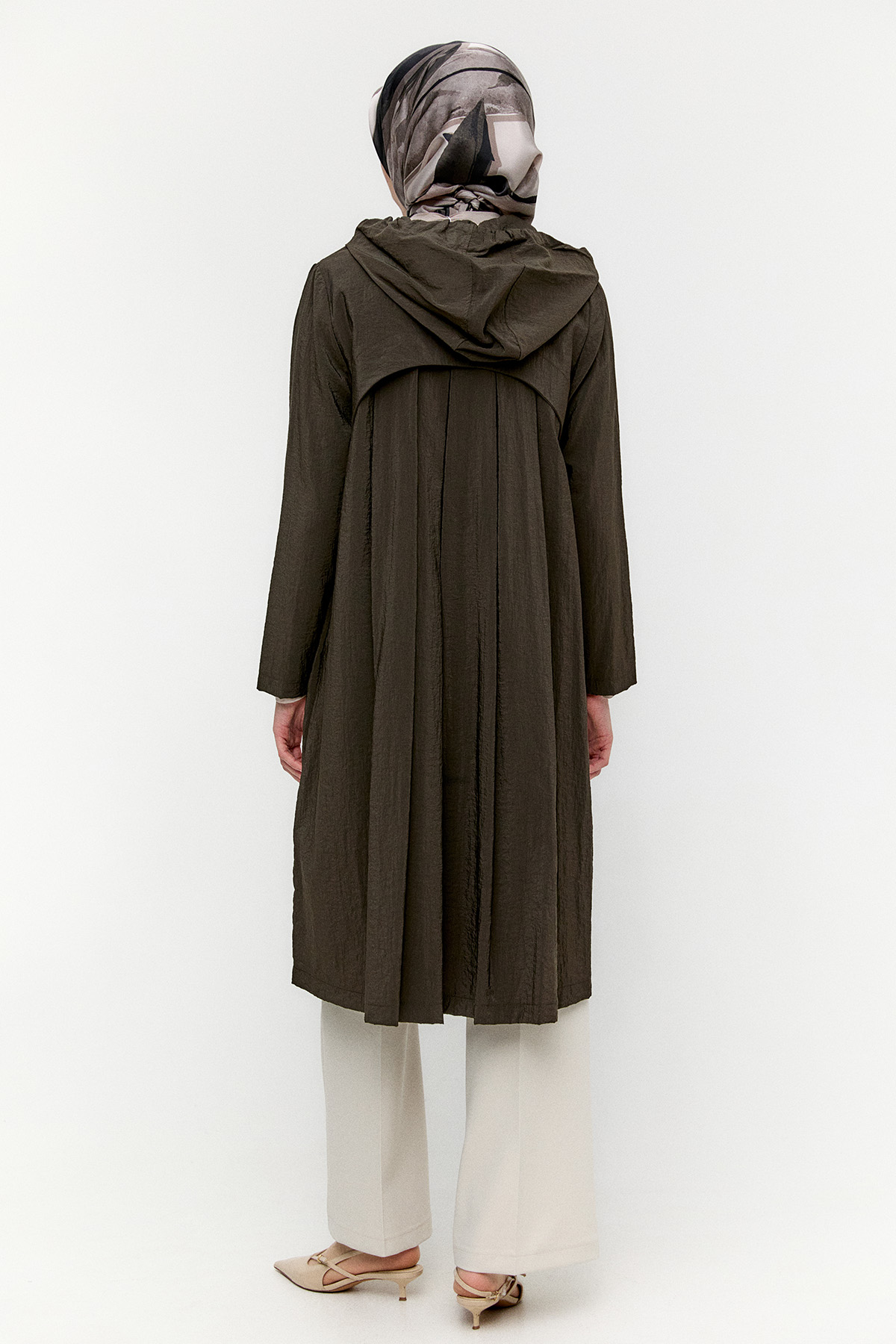 Kapüşonlu Paraşüt Kap, Tesettür Giyim