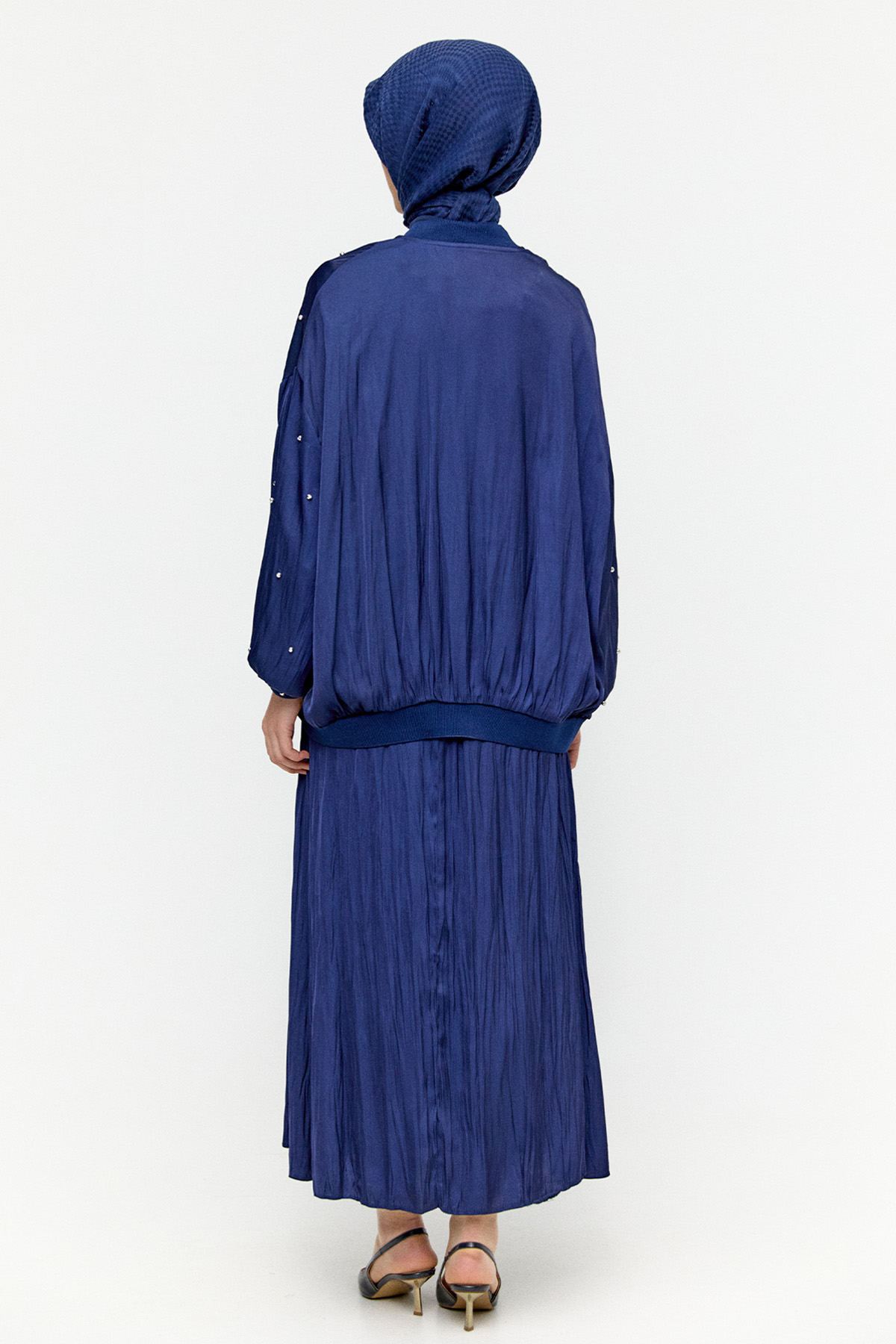 Taşlı Bomber Kap, Tesettür Giyim