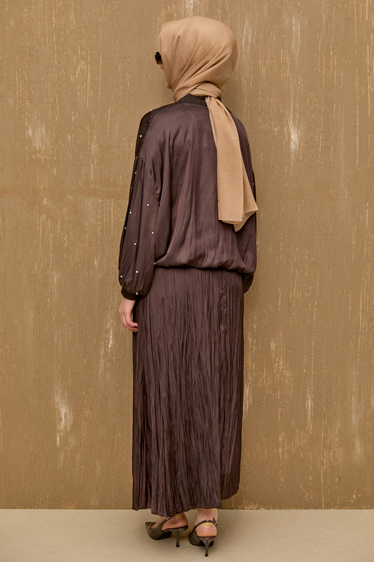 Taşlı Bomber Kap, Tesettür Giyim