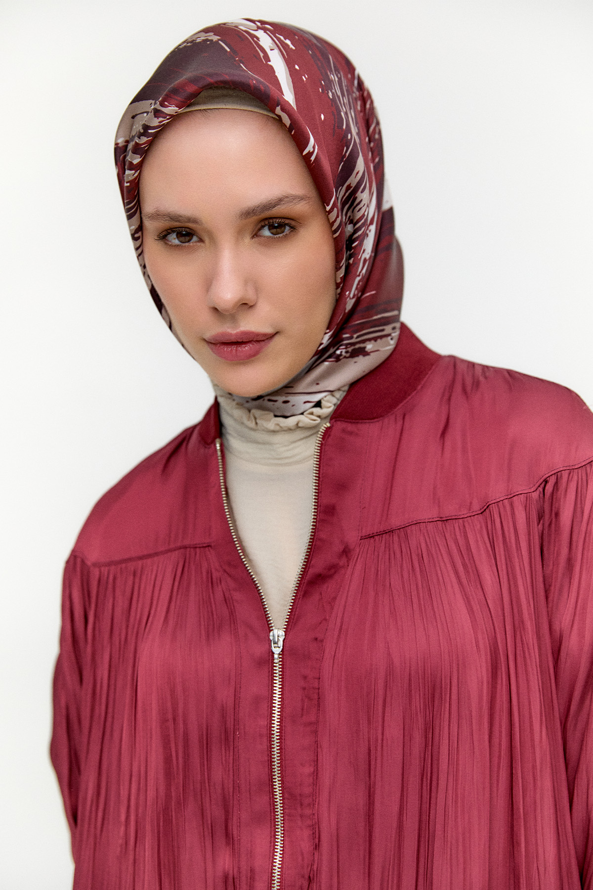 Ribanalı Kraşlı Bomber Kap, Tesettür Giyim