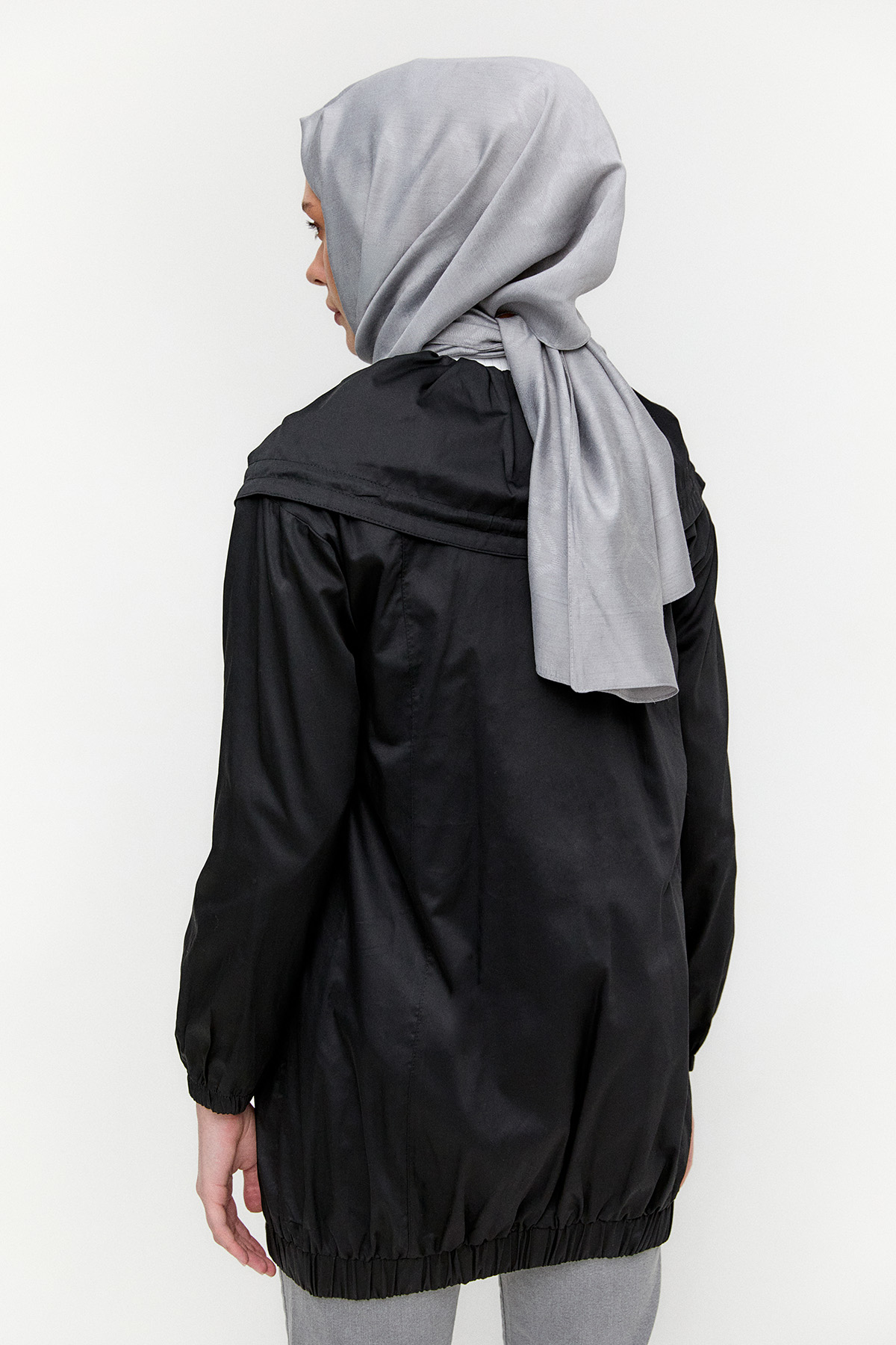 Denizci Yaka Taşlı Pamuk Kap, Tesettür Giyim