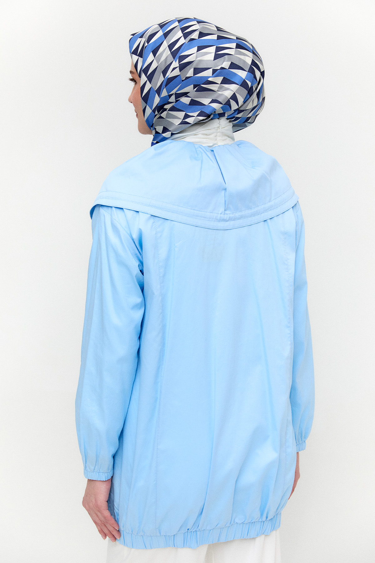 Denizci Yaka Taşlı Pamuk Kap, Tesettür Giyim