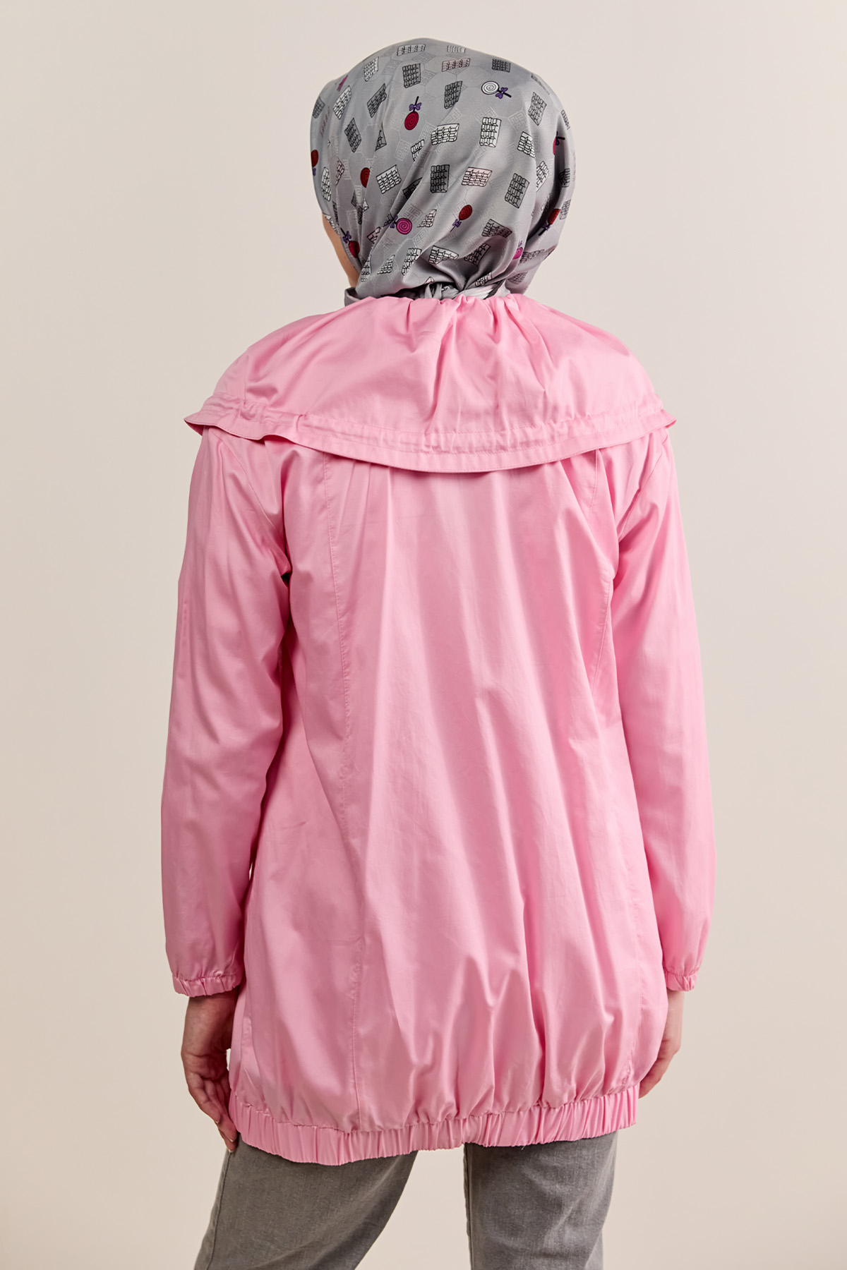 Denizci Yaka Taşlı Pamuk Kap, Tesettür Giyim