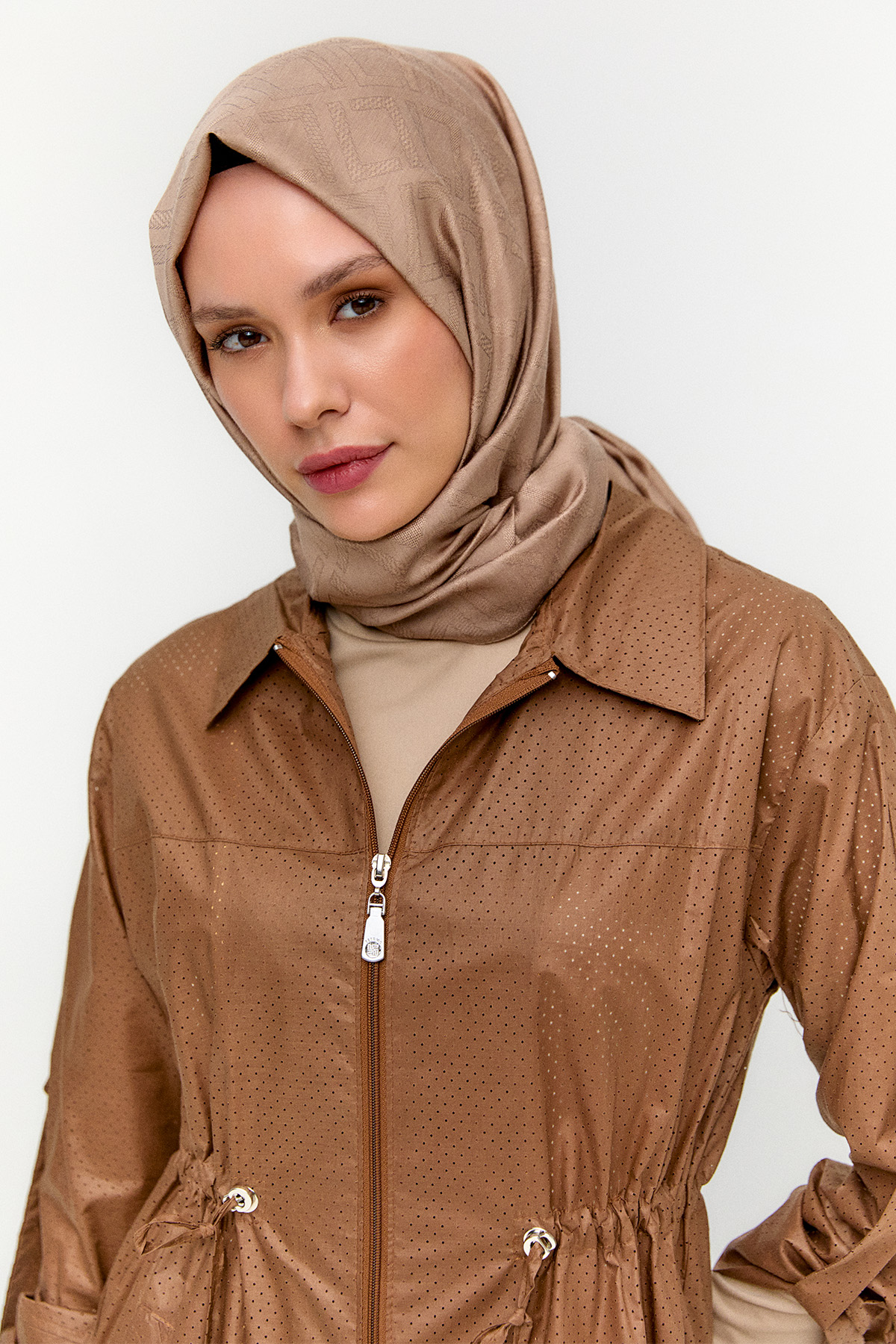 Fermuarlı Pamuk Kap, Tesettür Giyim