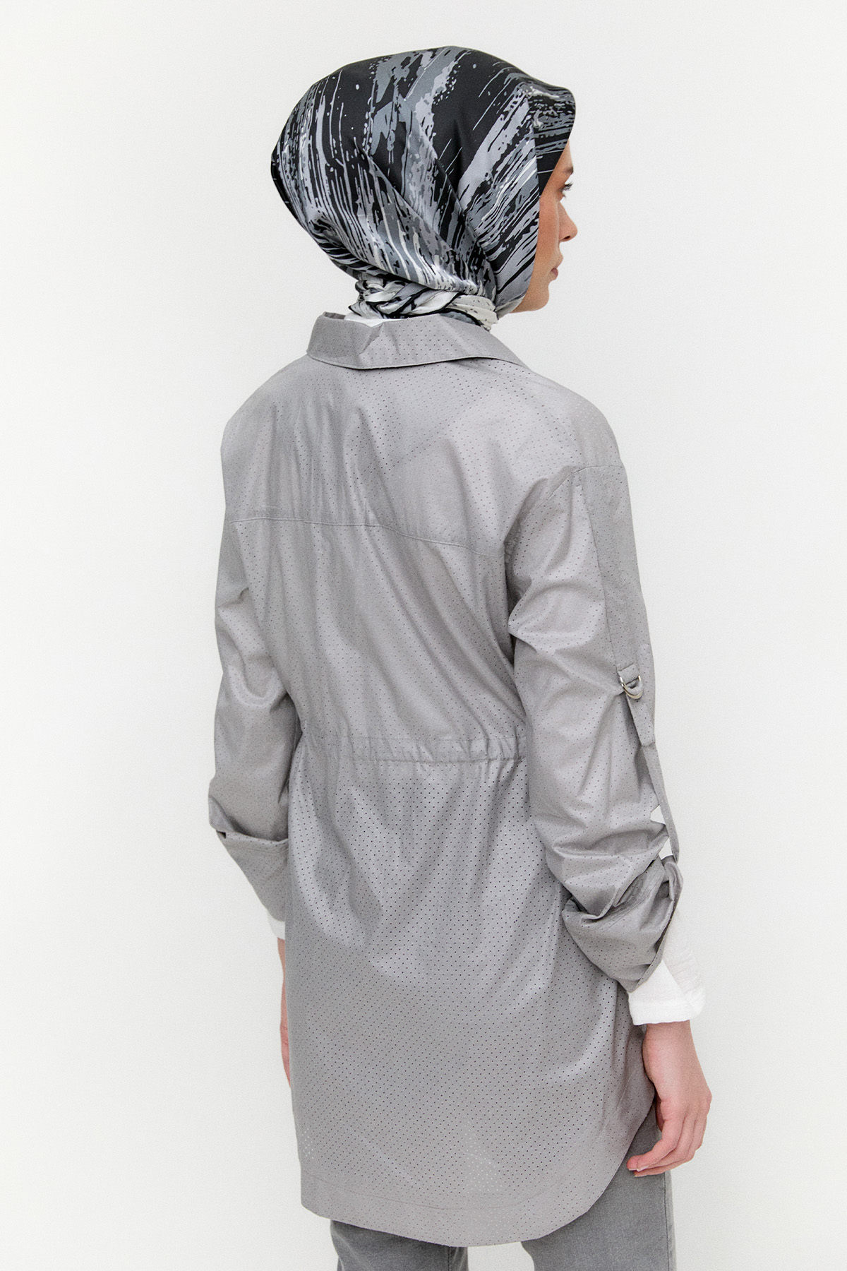 Fermuarlı Pamuk Kap, Tesettür Giyim