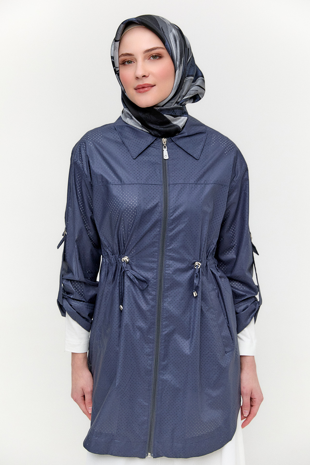 Fermuarlı Pamuk Kap, Tesettür Giyim