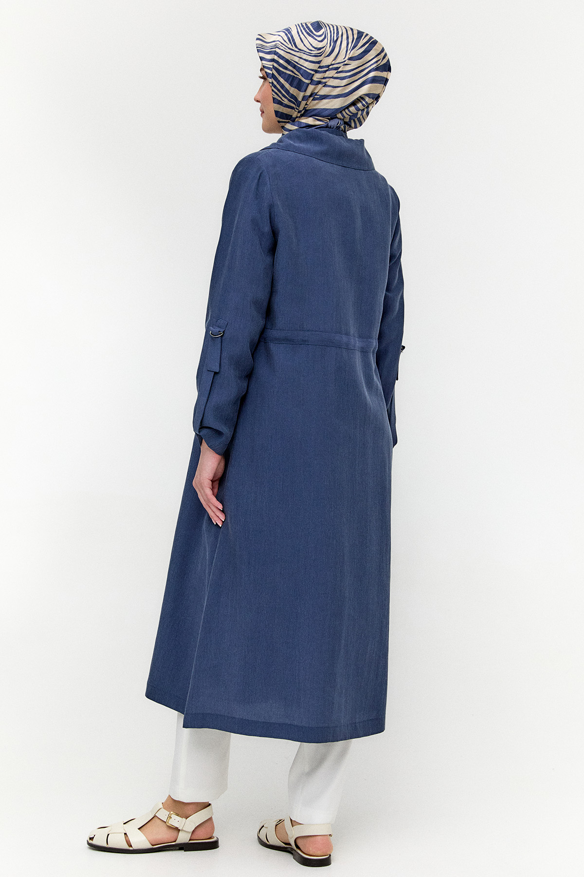 Fermuarlı Lyocell Kap, Tesettür Giyim