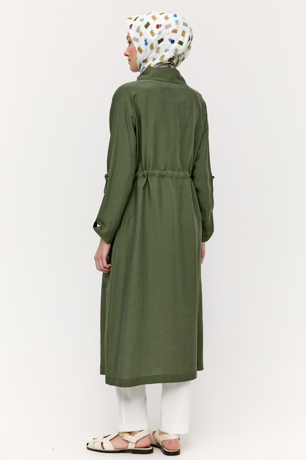 Fermuarlı Lyocell Kap, Tesettür Giyim