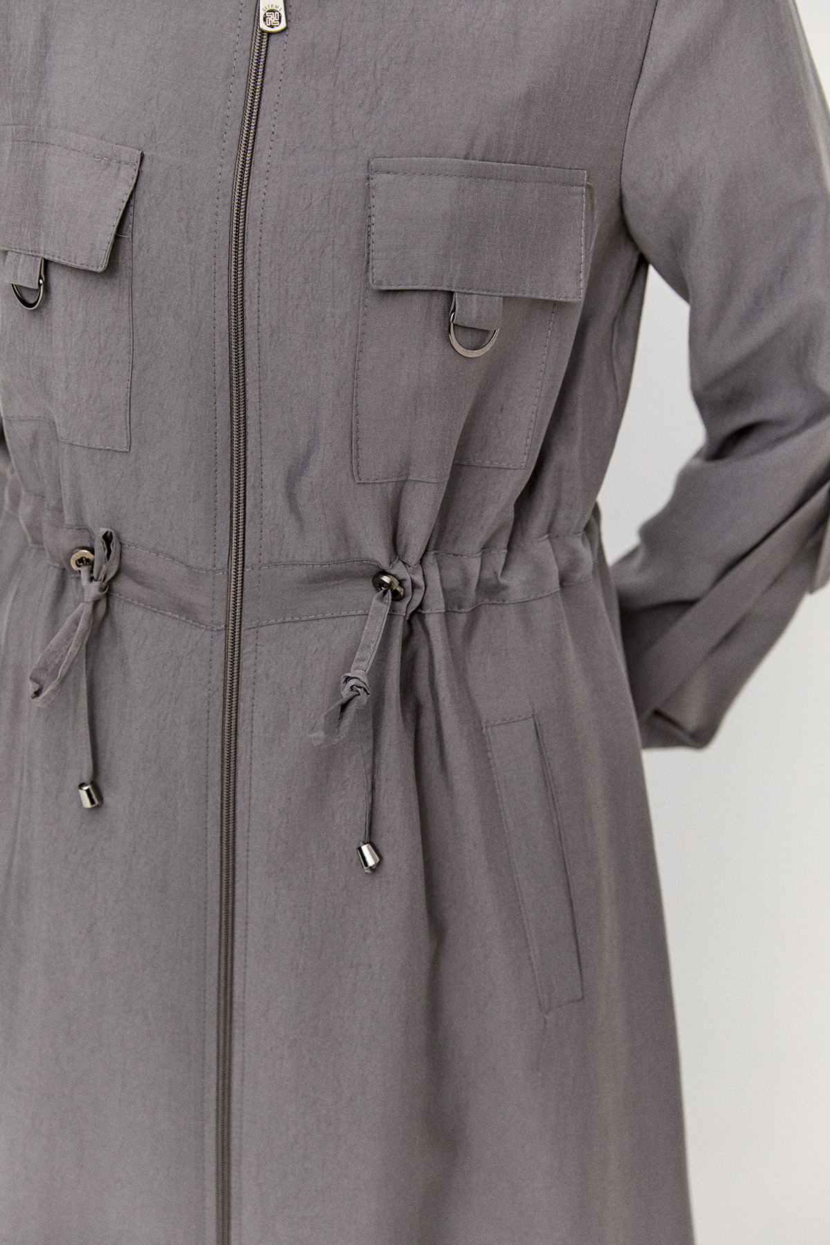 Fermuarlı Lyocell Kap, Tesettür Giyim