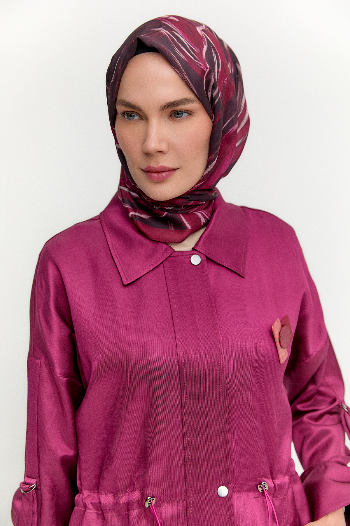 Parlak Dokulu Spor Şık Kap, Tesettür Giyim