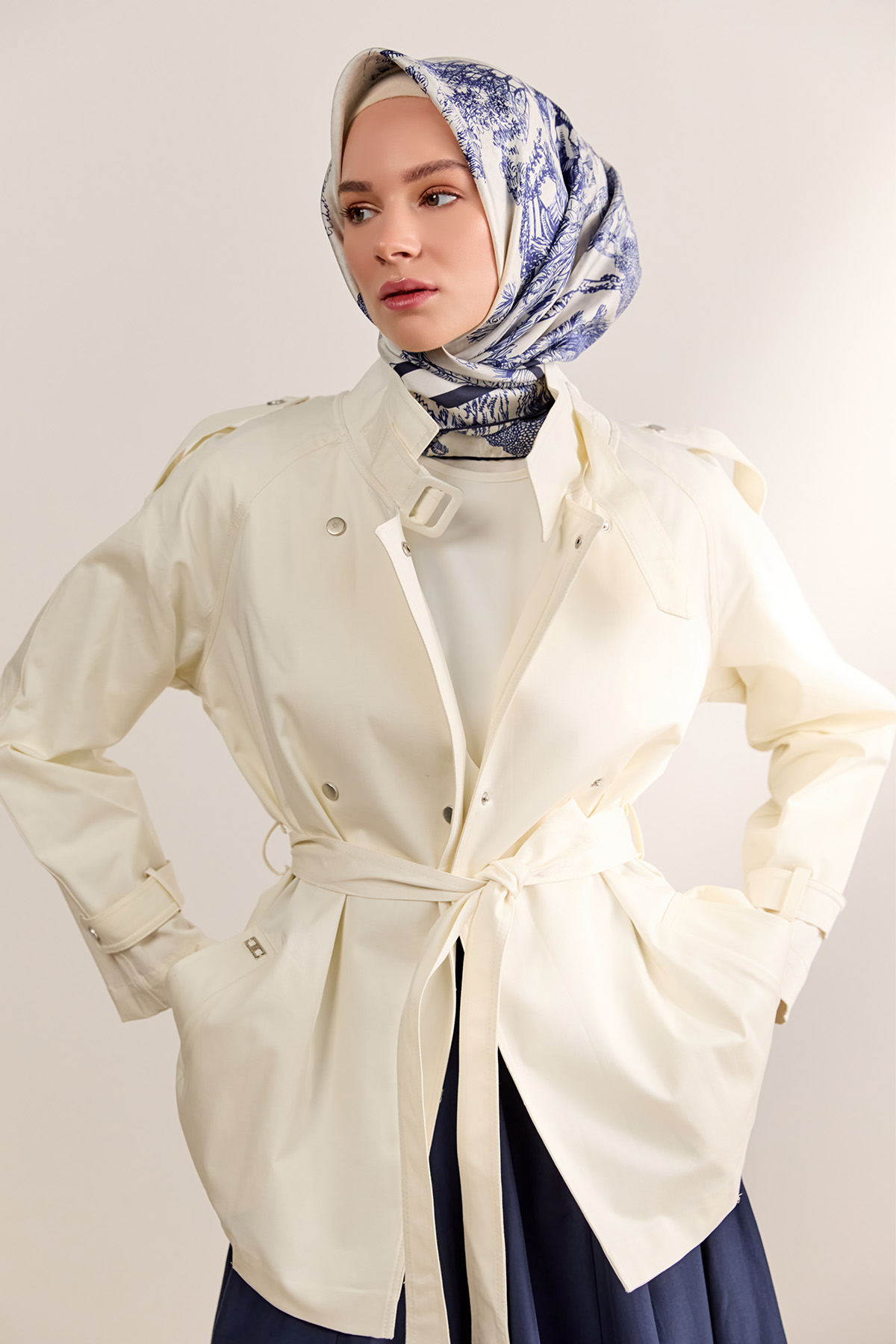 Reglan Kesim Pamuk Ceket, Tesettür Giyim