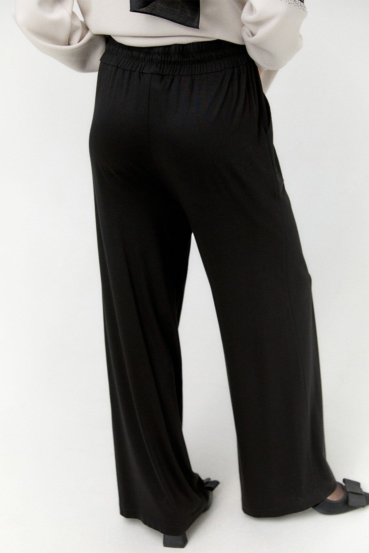 Geniş Paça Penye Pantolon, Tesettür Giyim