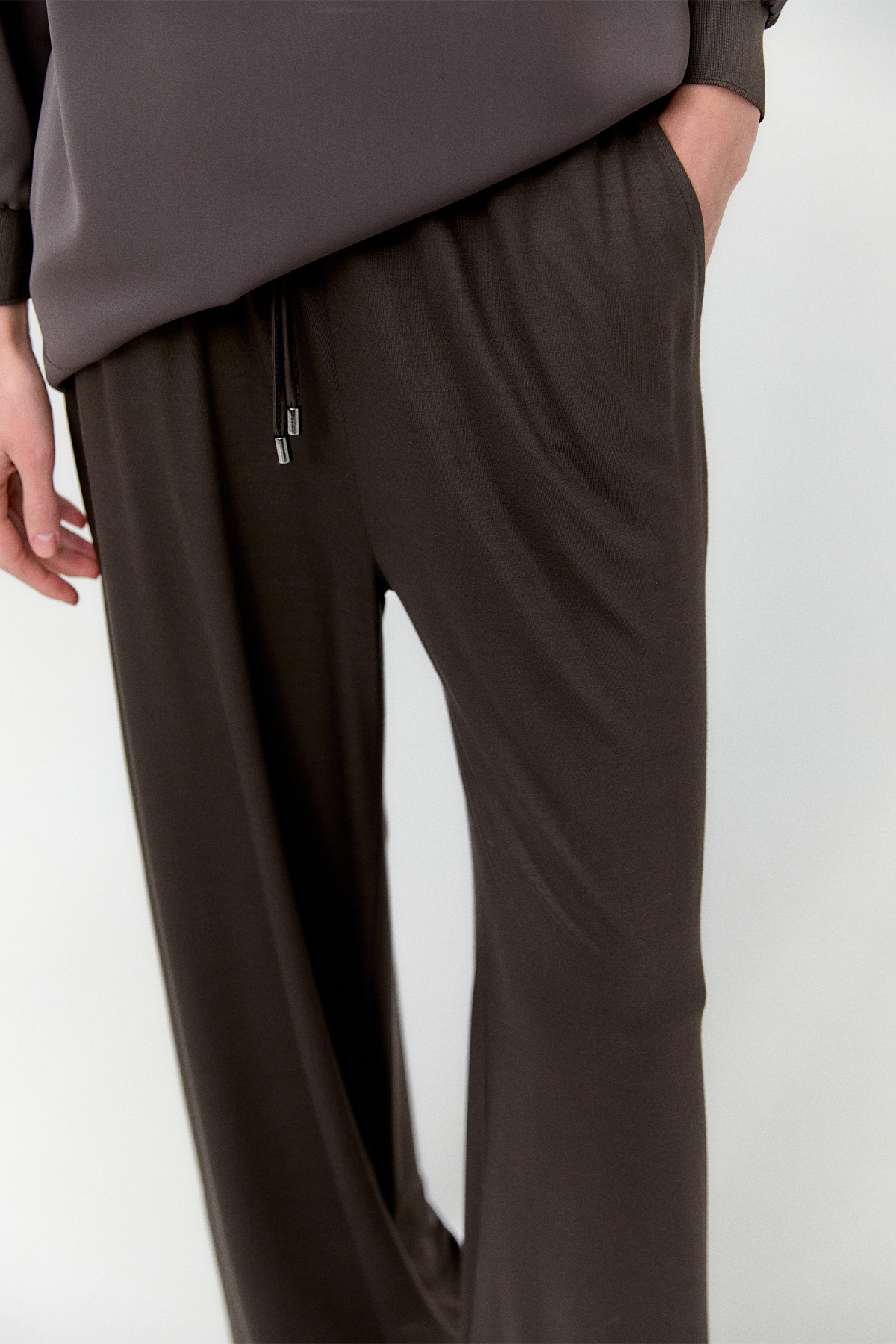 Geniş Paça Penye Pantolon, Tesettür Giyim