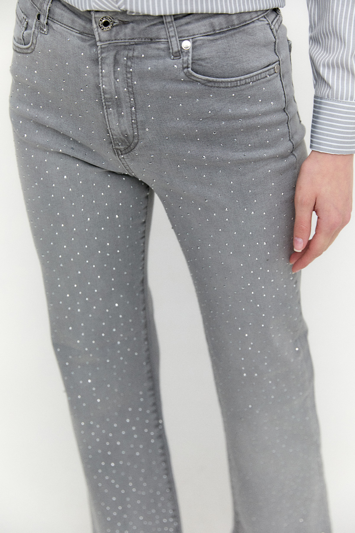 Hotfix Baskılı Kanvas Pantolon, Tesettür Giyim