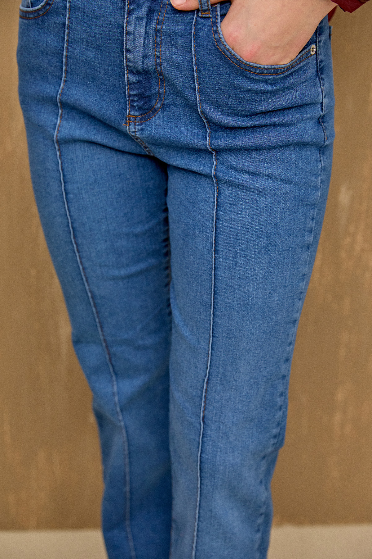 Nervürlü Geniş Paça Denim, Tesettür Giyim