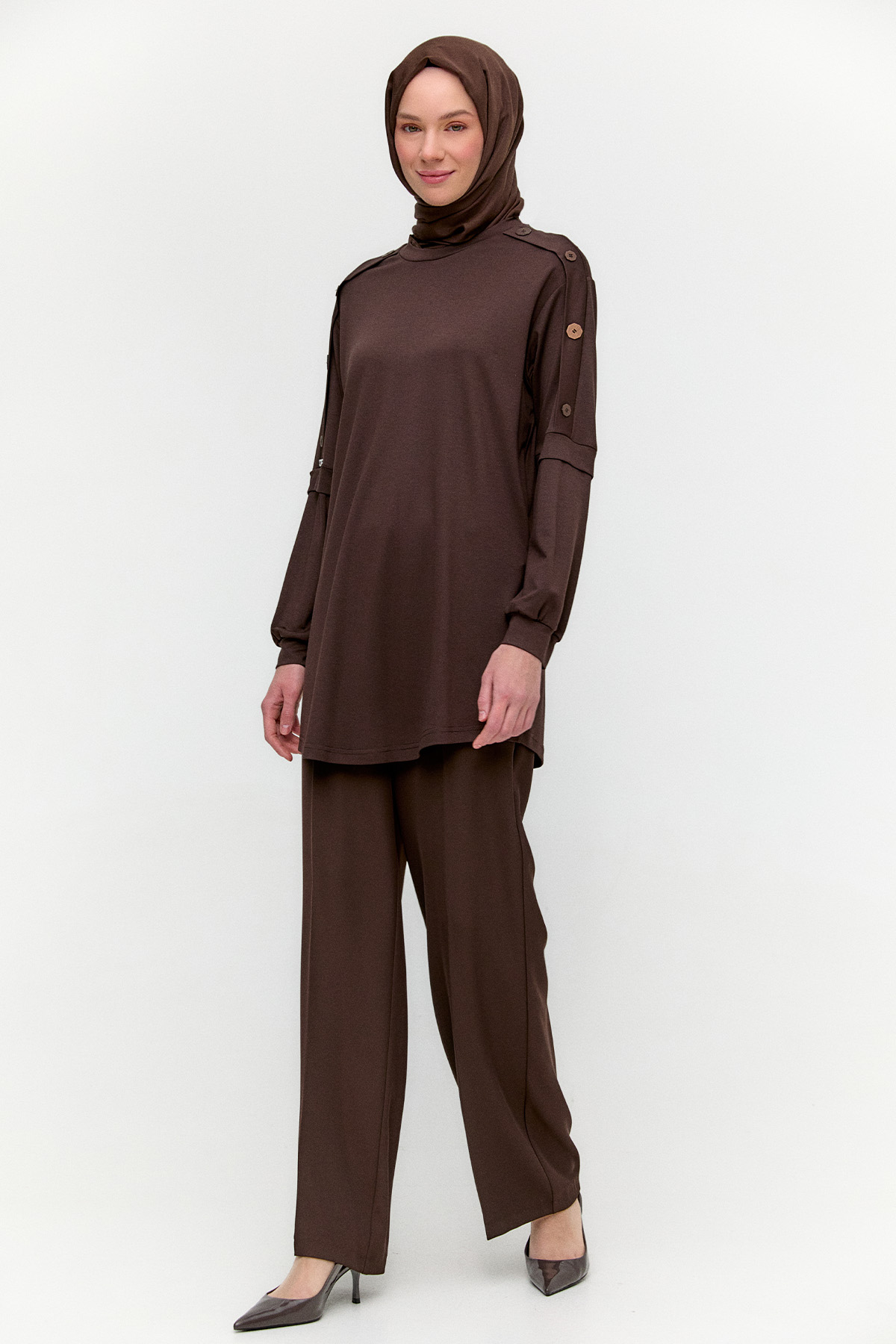 Beli Lastikli Süprem Penye Pantolon, Tesettür Giyim