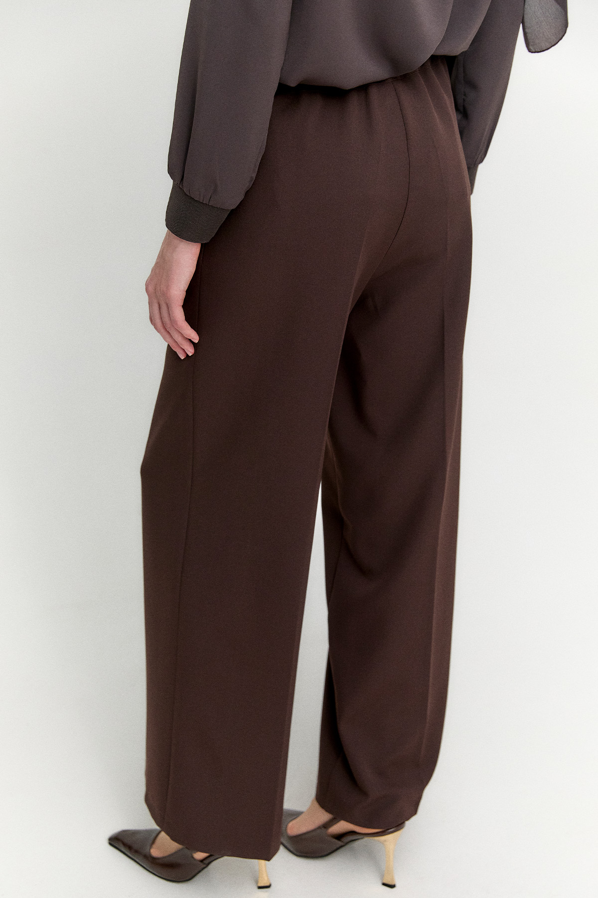 Kemerli Bol Paça Pantolon, Tesettür Giyim
