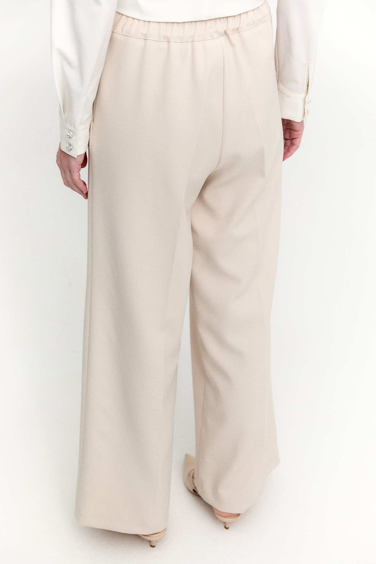 Kemerli Bol Paça Pantolon, Tesettür Giyim